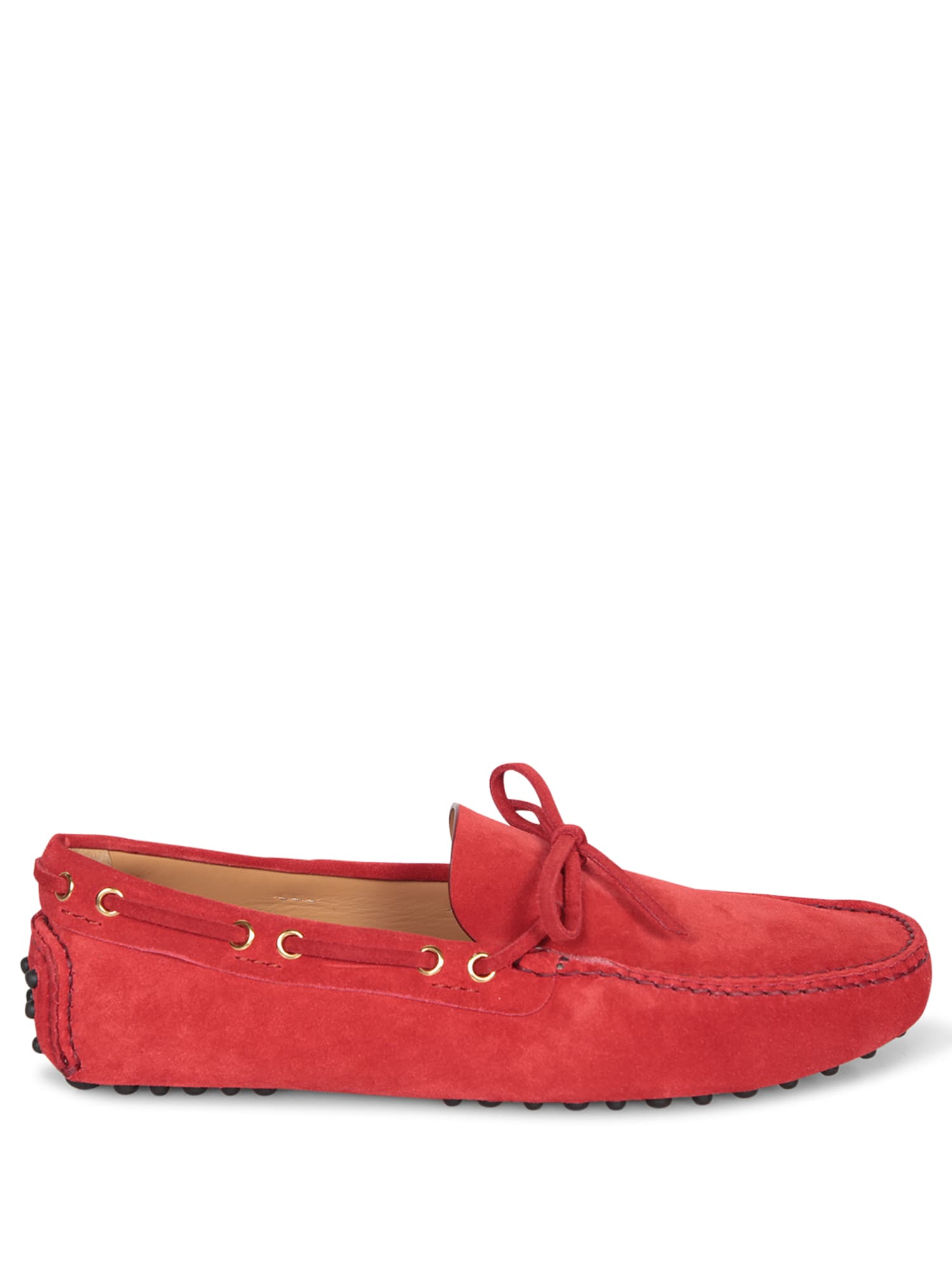 Red Knot Suede Loafers