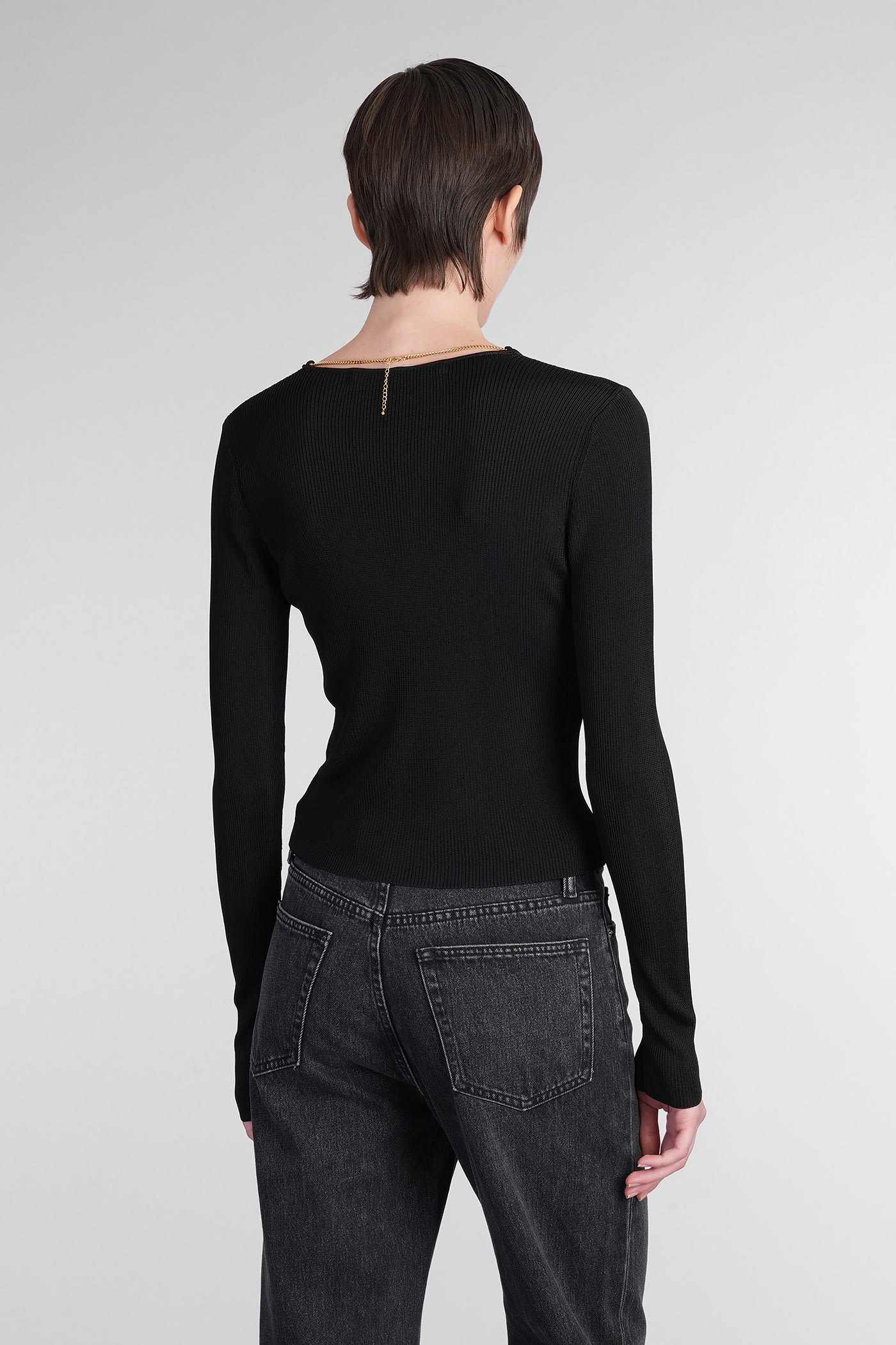 ALEXANDER WANG KNITWEAR IN BLACK VISCOSE