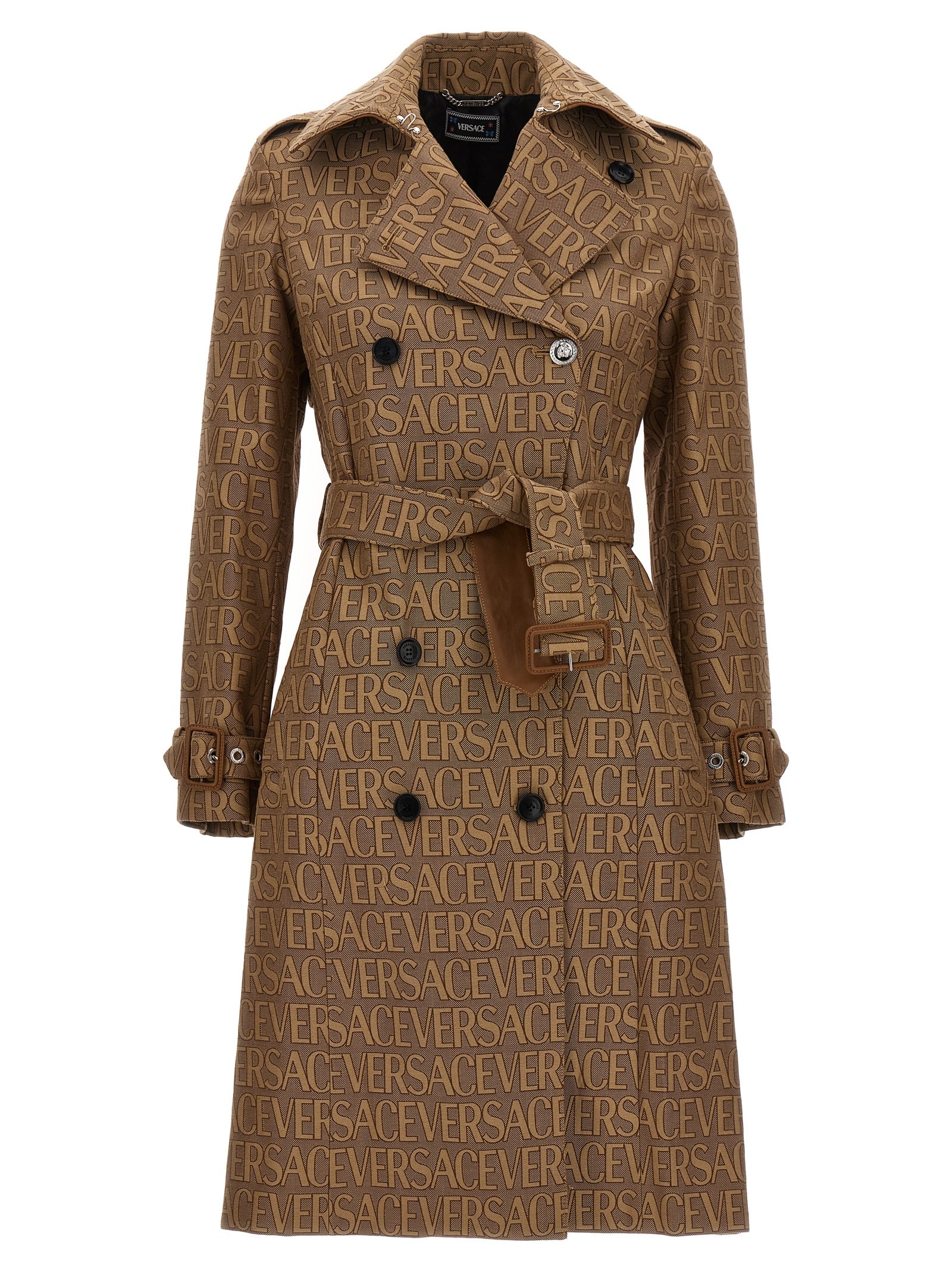 Trench coats Versace - All over logo trench coat - 10114991A033152N740