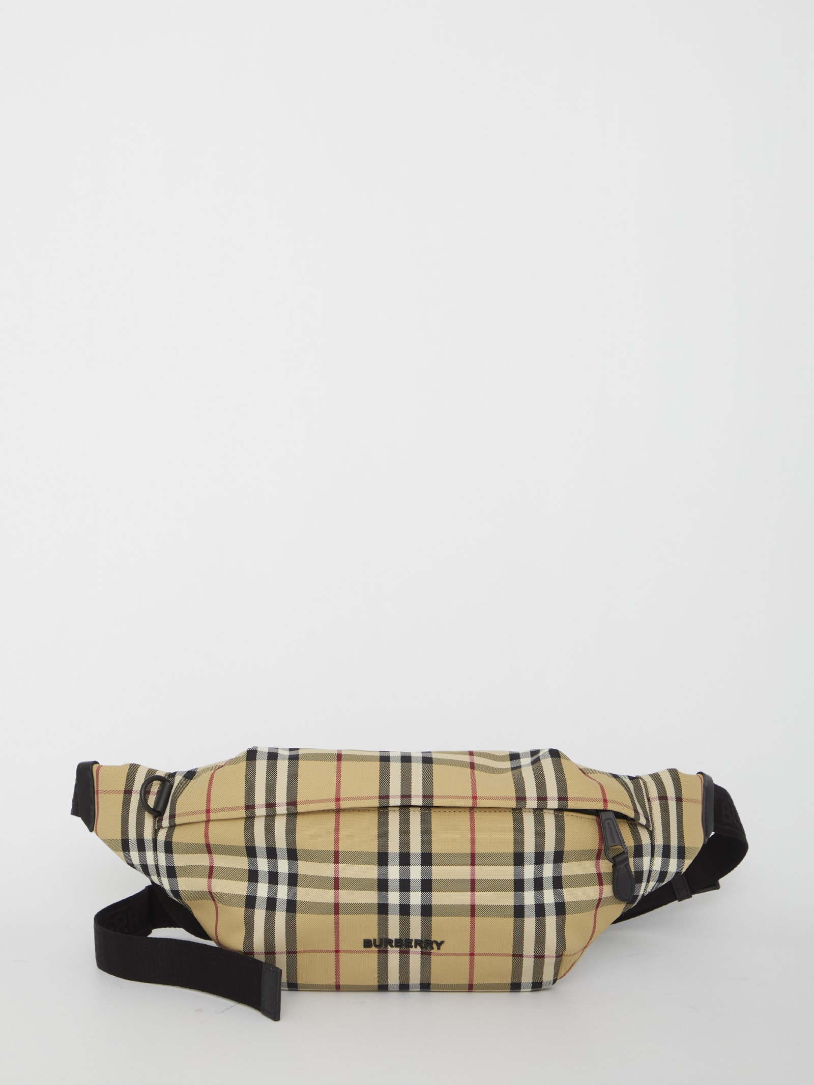 Burberry Men's Sonny Mesh Check Belt Bag