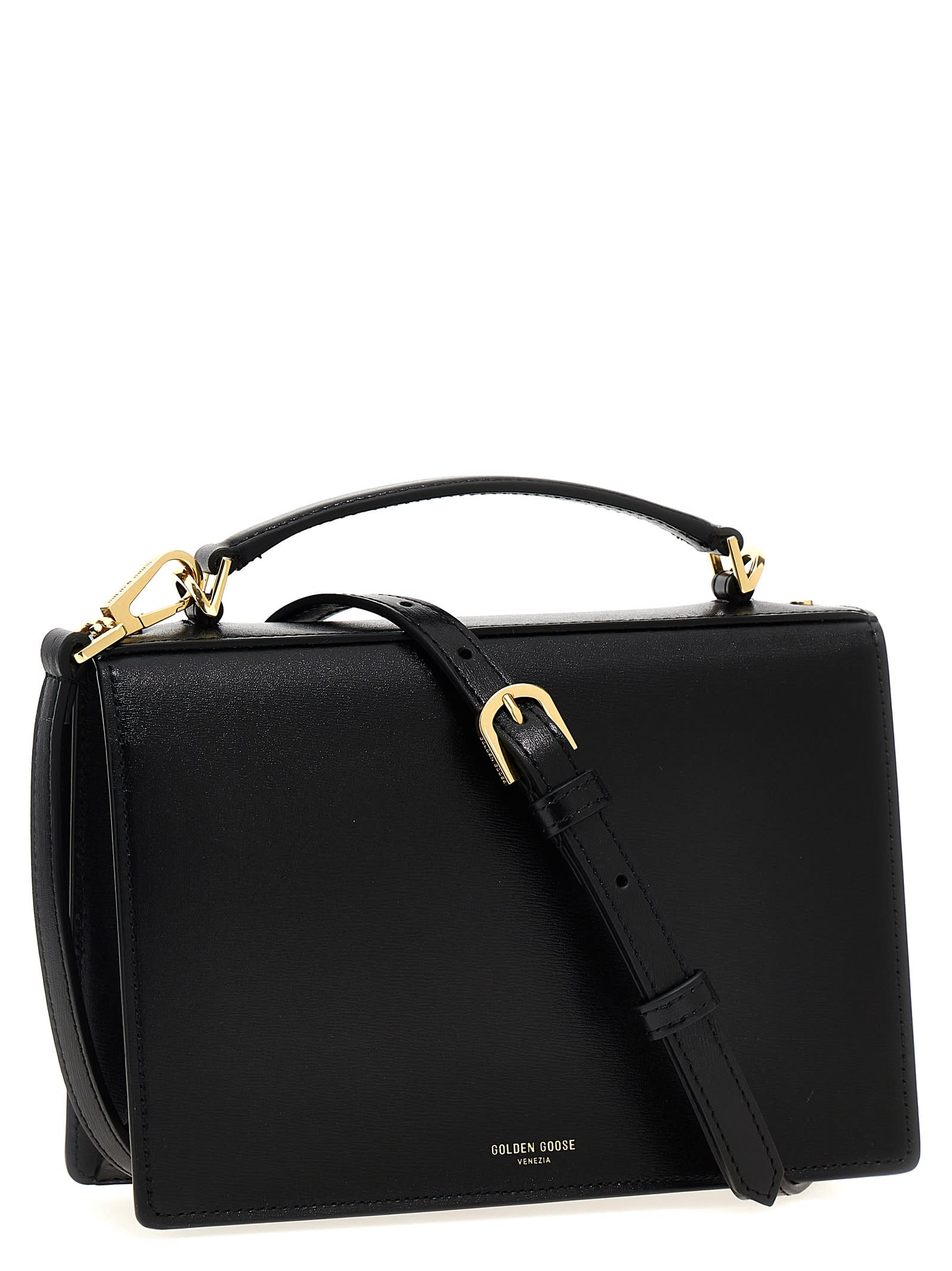 Shop Golden Goose Venezia Handbag In Nero