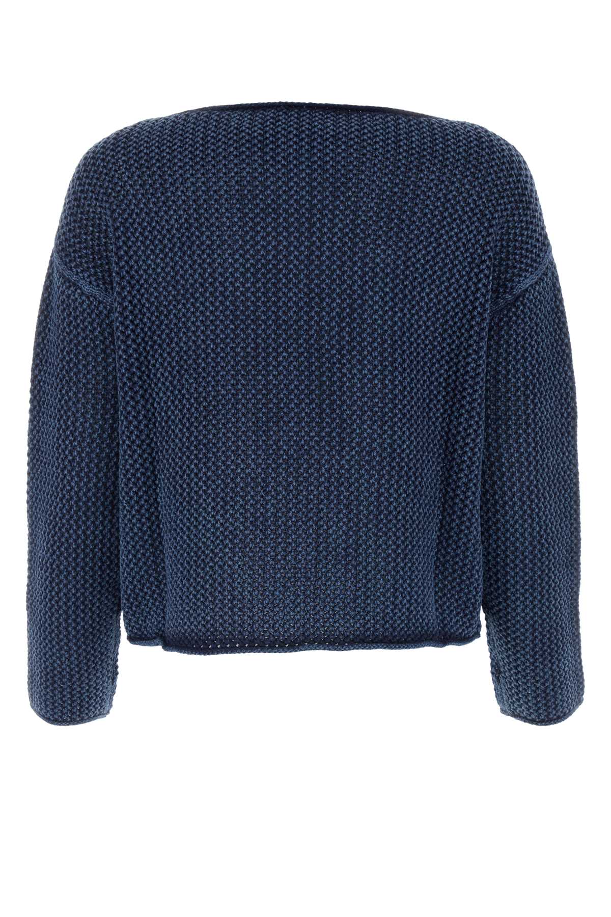 Shop Polo Ralph Lauren Blue Cotton Sweater In Bluemulti