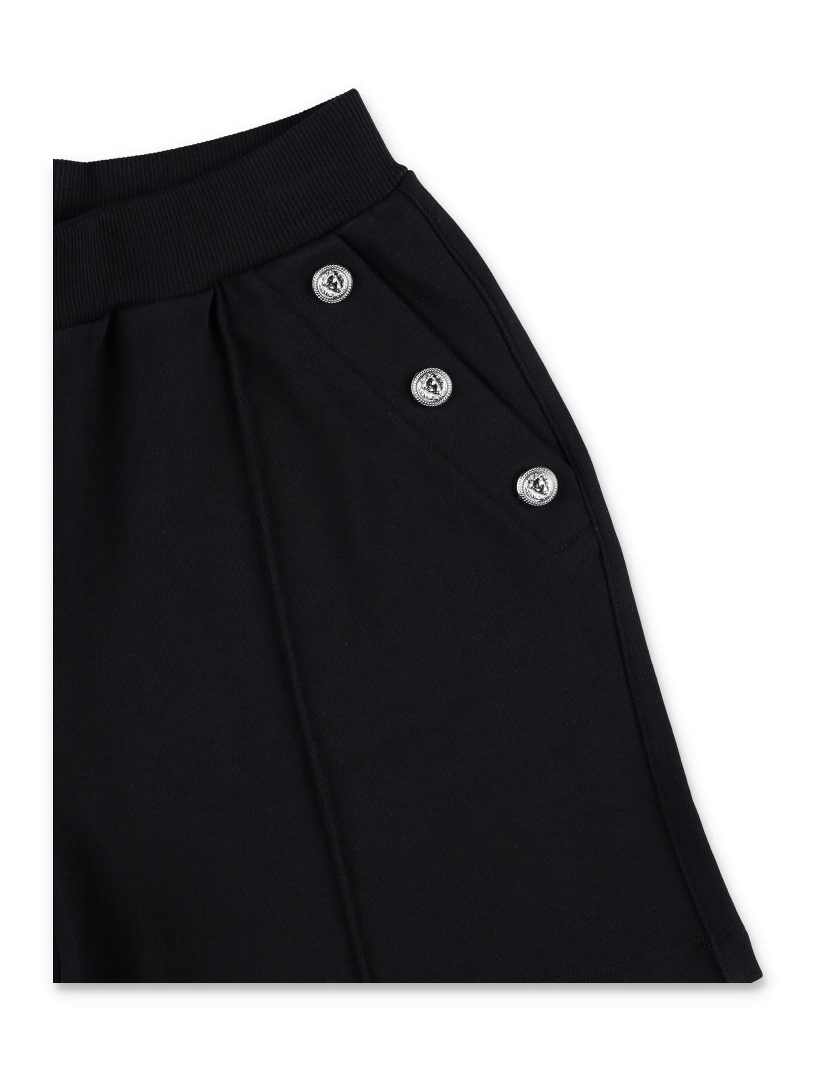 Balmain Kid - Shorts In Black/silver