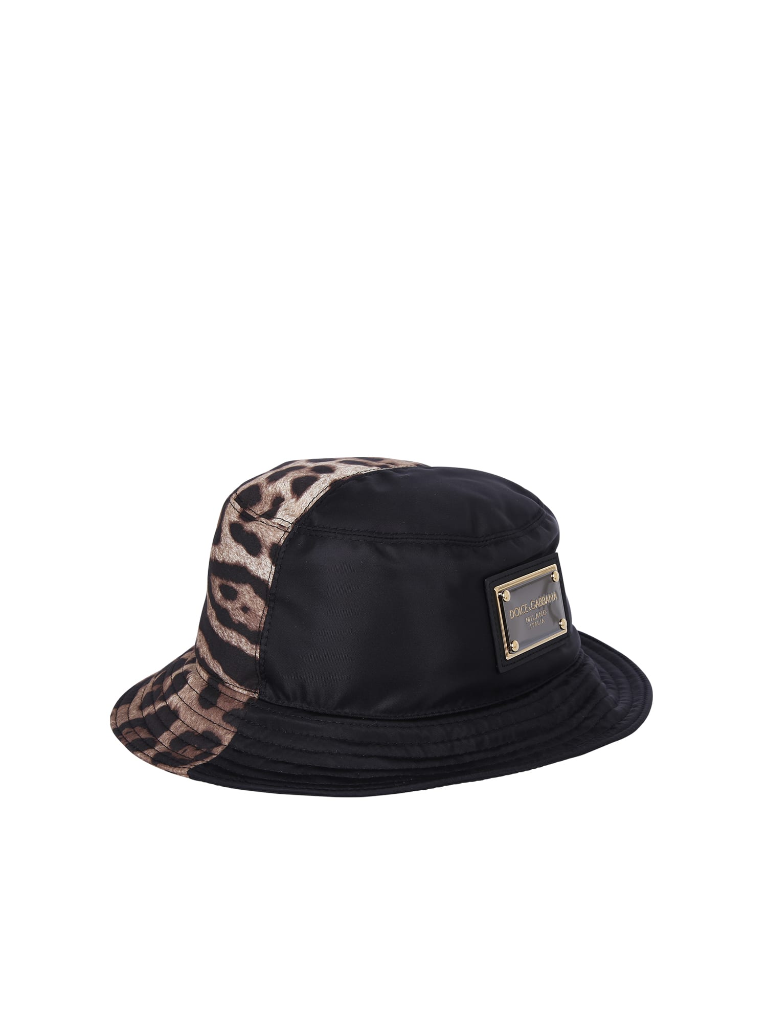 Dolce & Gabbana Leopard Print Bucket Hat