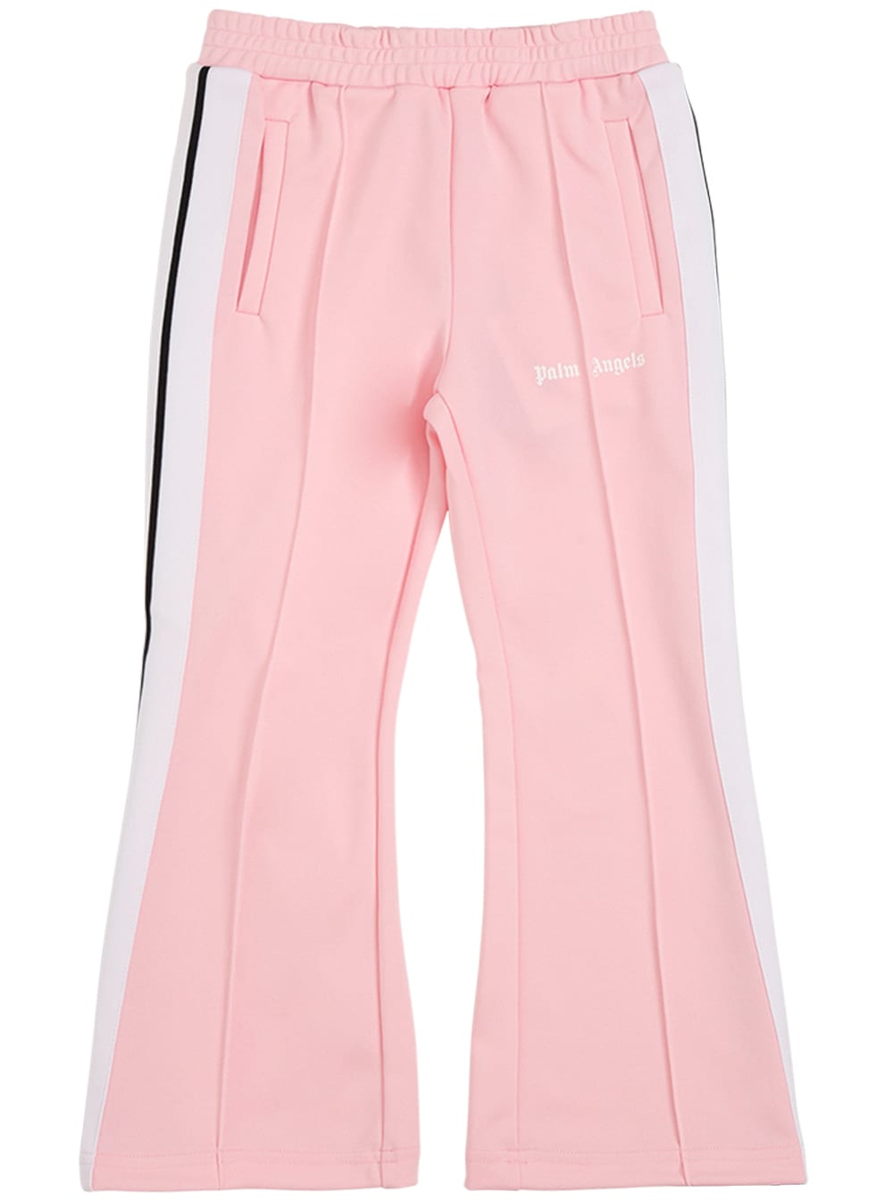 Palm Angels Pink Technical Fabric Trousers With Logo Print