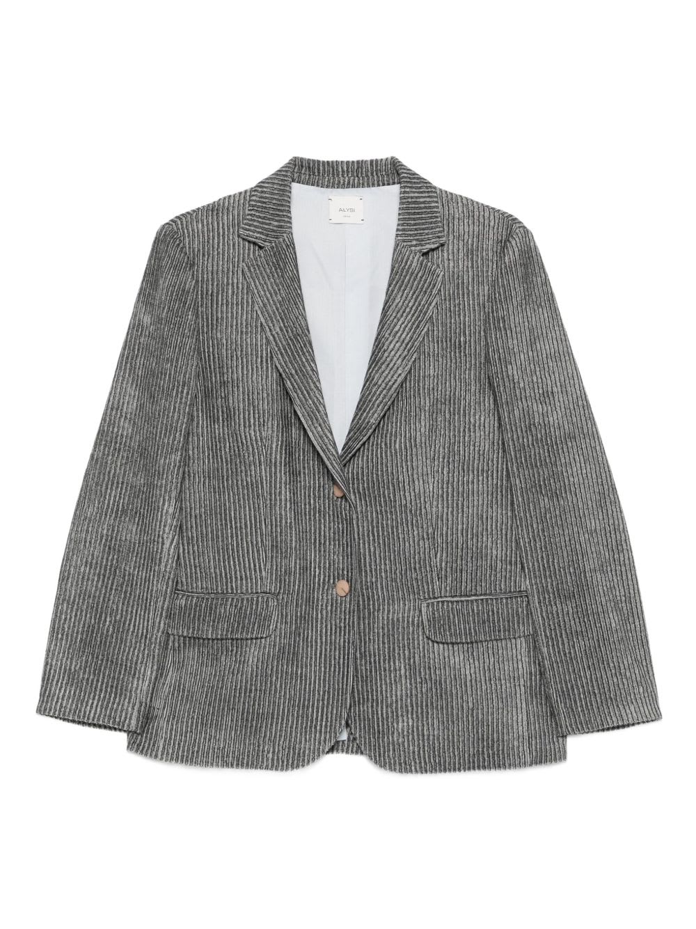 Alysi Single-breasted Jacket In Gray