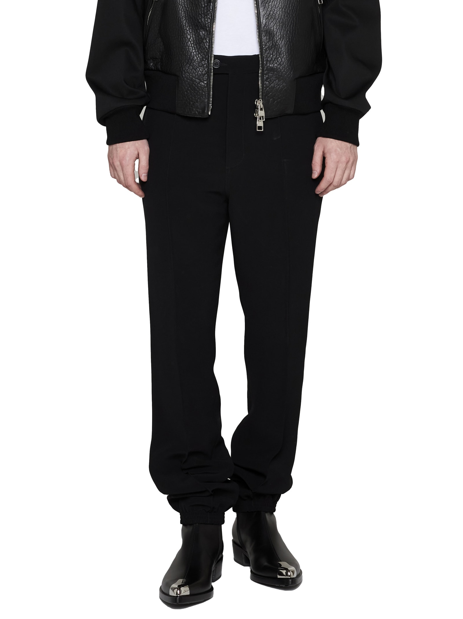 Alexander Mcqueen Tailored Track Pants In Black