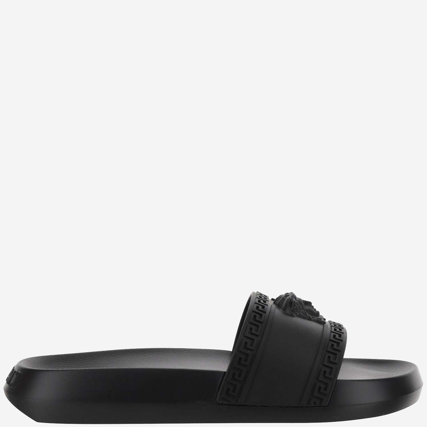 Versace Palace Slides In Black