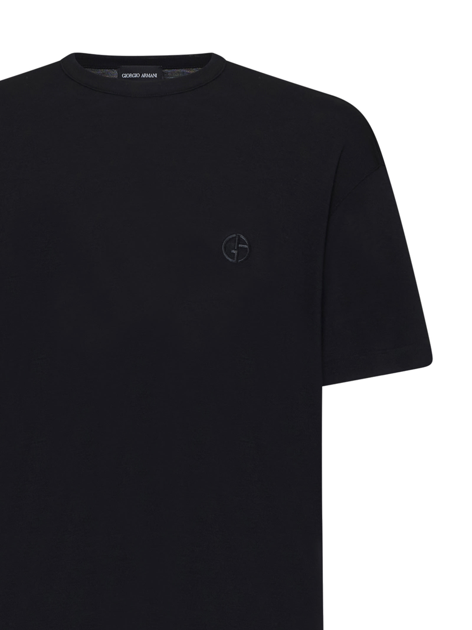 Shop Giorgio Armani T-shirt In Black