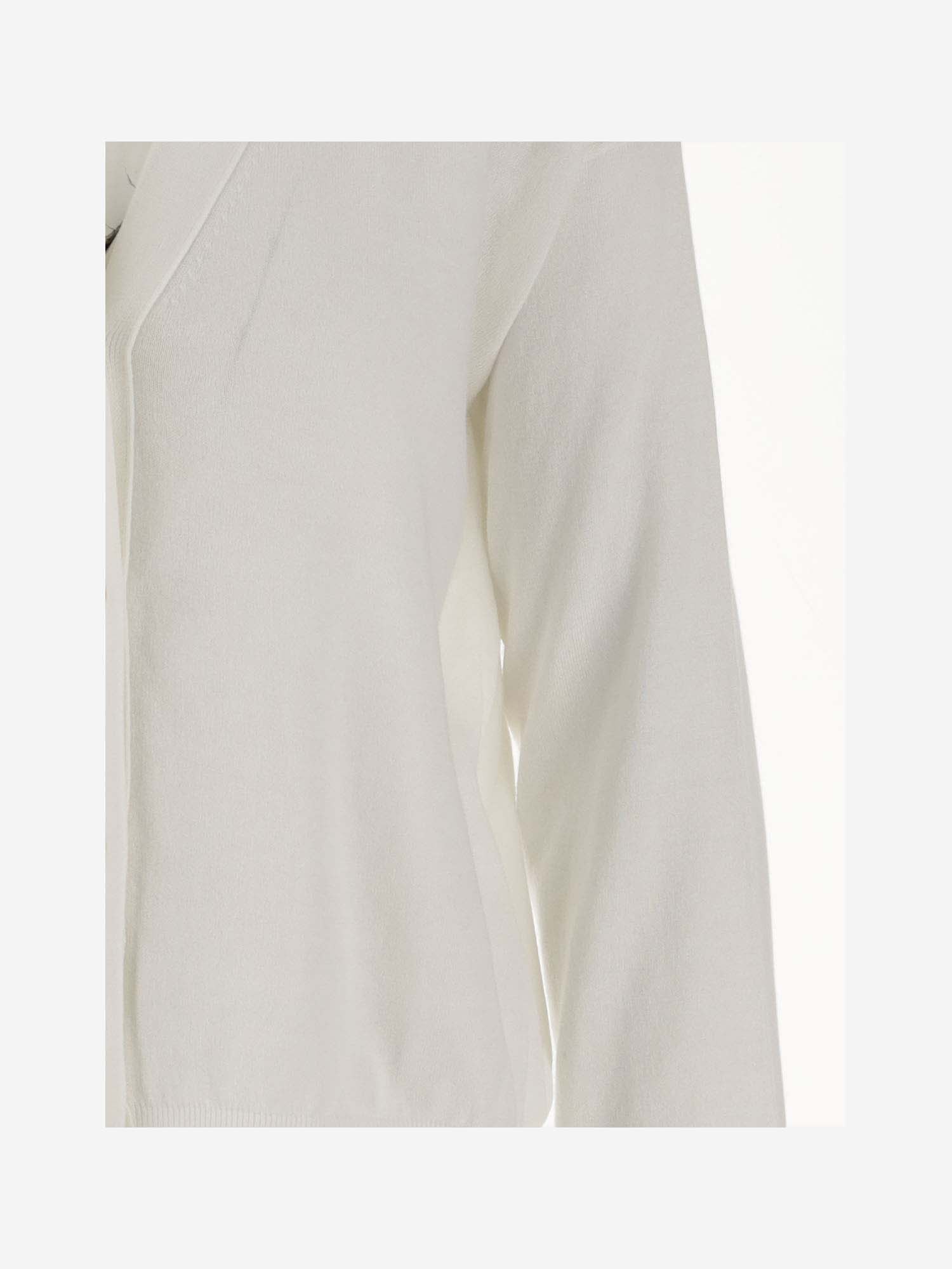 Shop Oliver Lattughi Cotton Cardigan In White