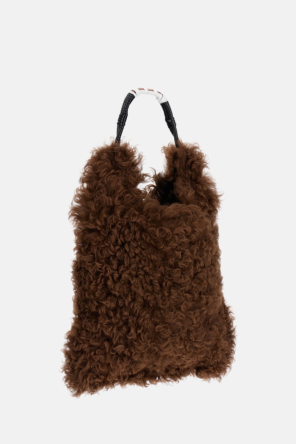 Plan C Handle Shoulder Bag In Brown