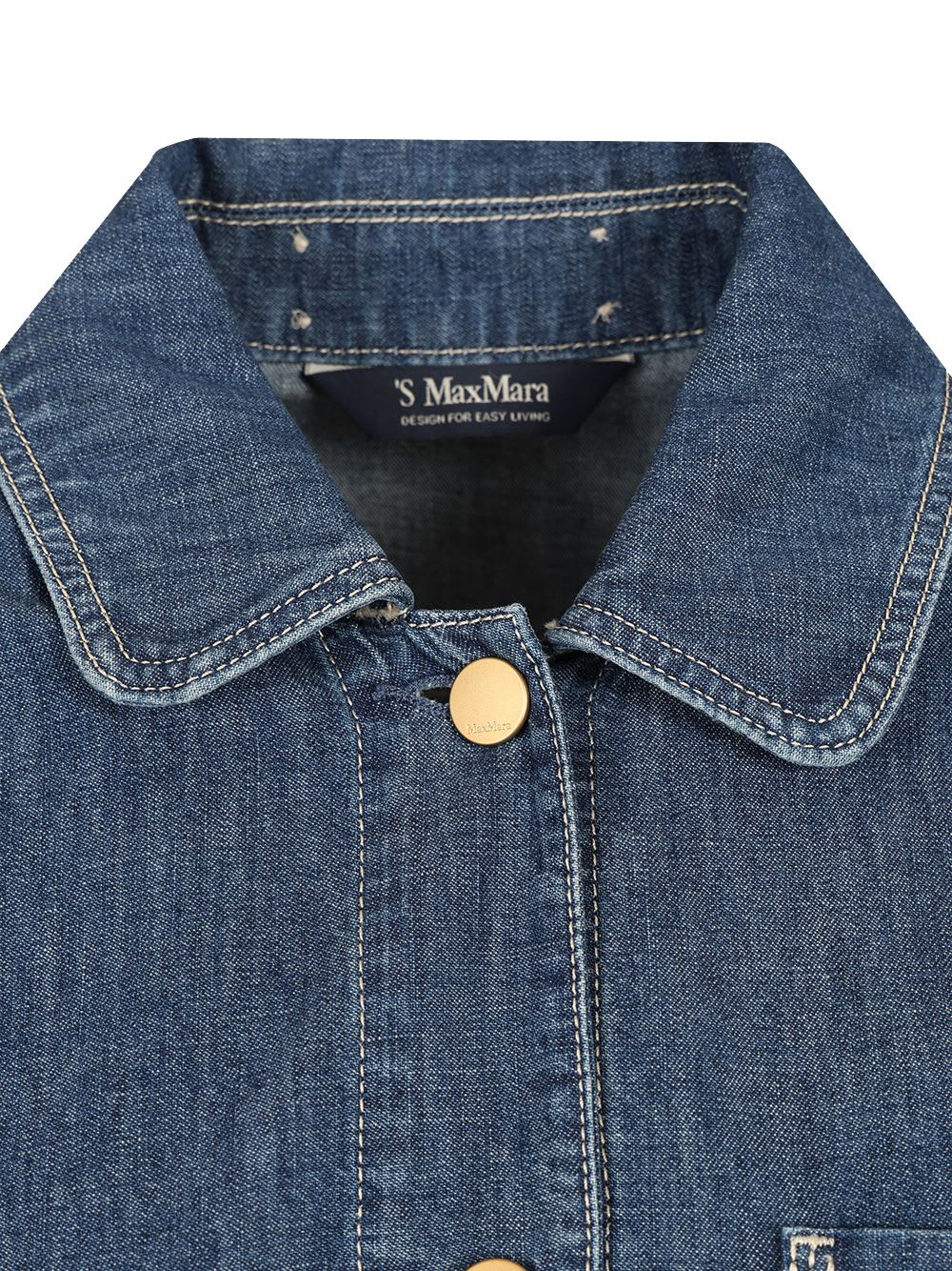 's Max Mara Cotton Denim Jacket Jackets Blue