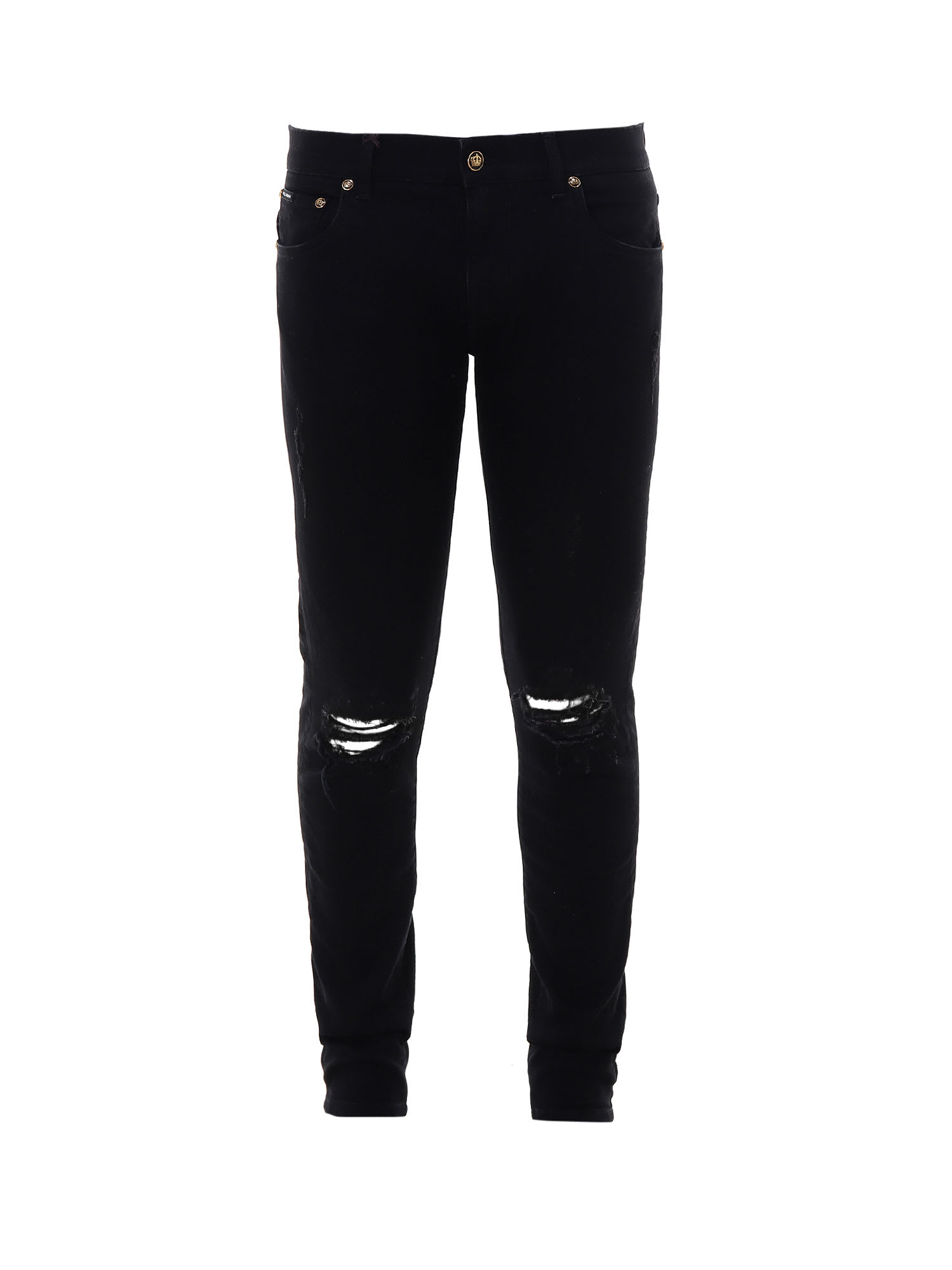 Dolce & Gabbana Skinny Jeans In Black