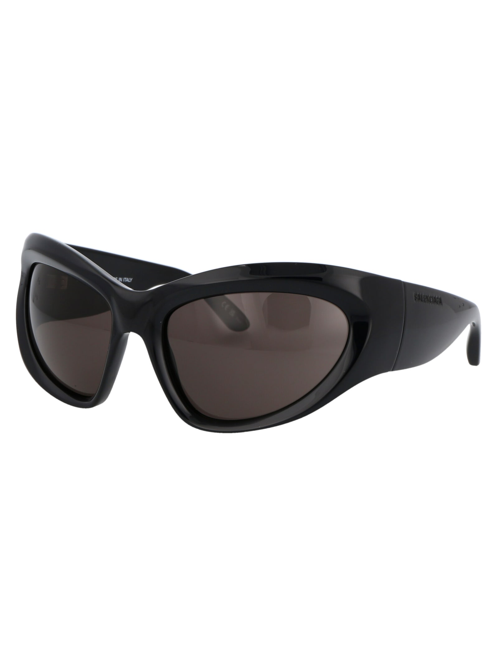 Shop Balenciaga Bb0228s Sunglasses In 001 Black Black Grey