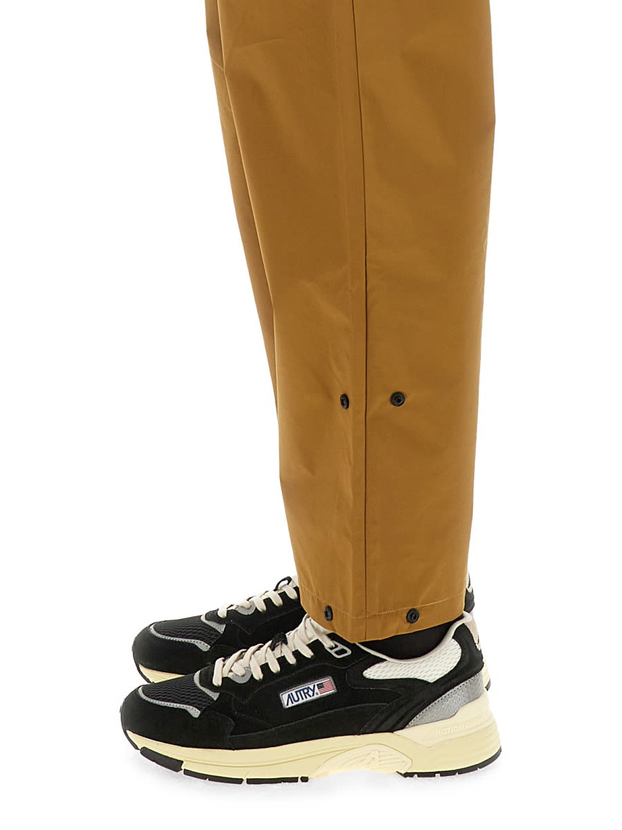 Autry Rain Tech Nylon Pants In Brown