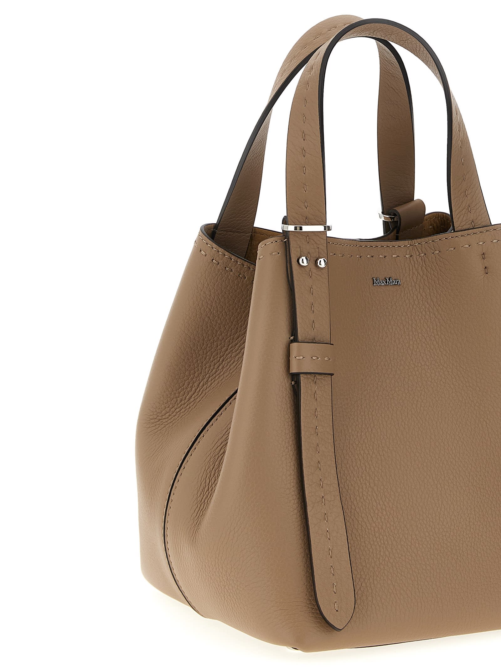 Max Mara Grey Archetipo Extra Small Handbag In Gray