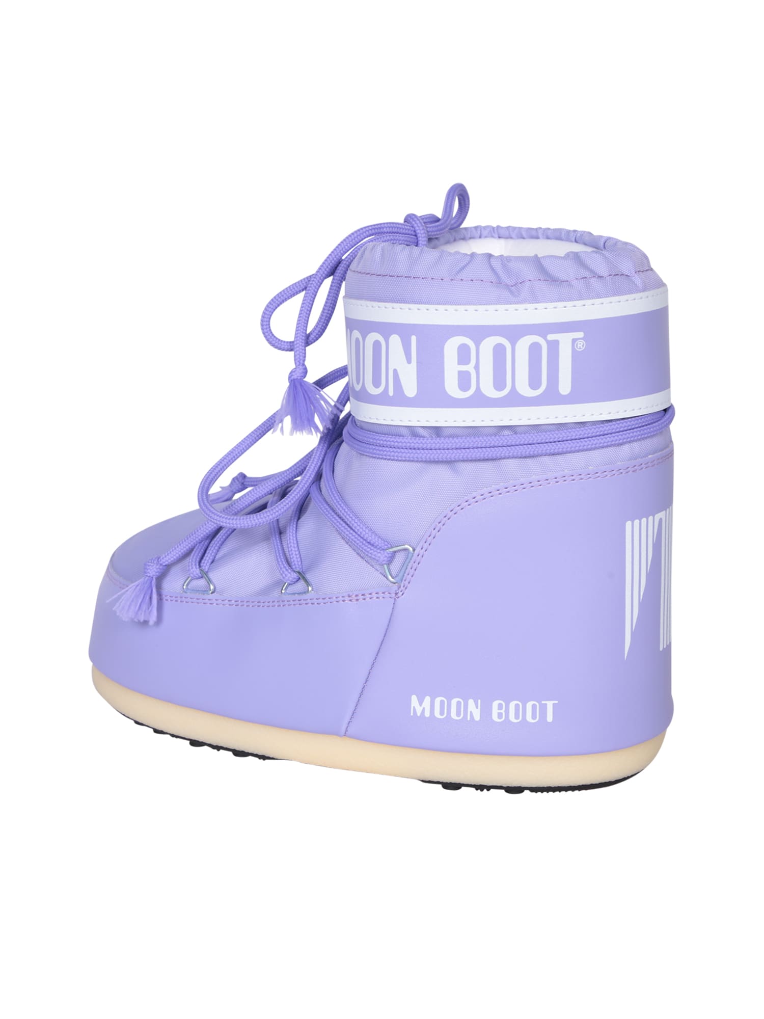 Shop Moon Boot Icon Low Nylon Lilac In Purple