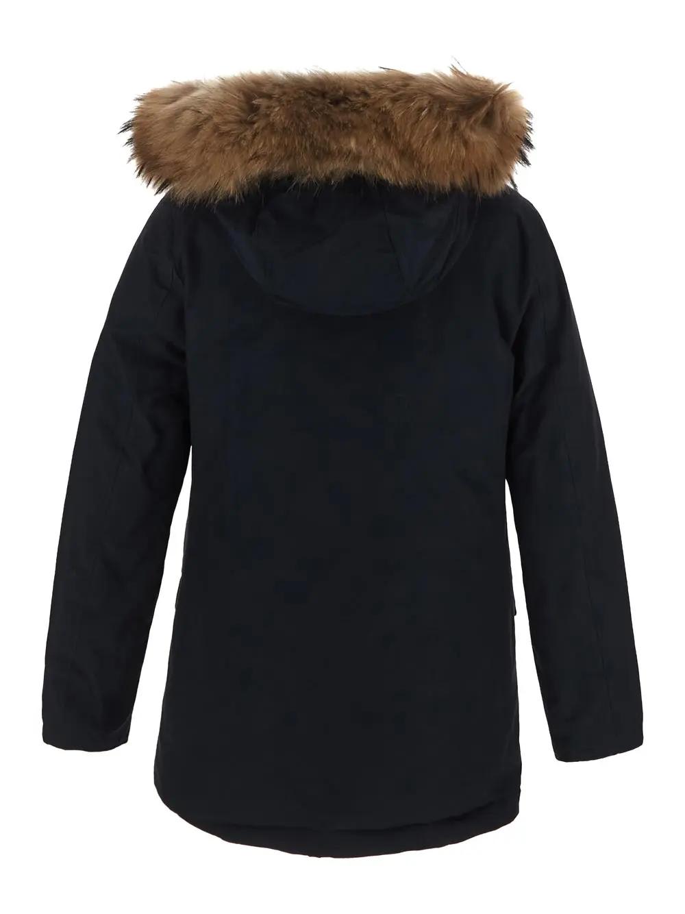 Shop Woolrich Arctic Detachable Fur Parka In Navy