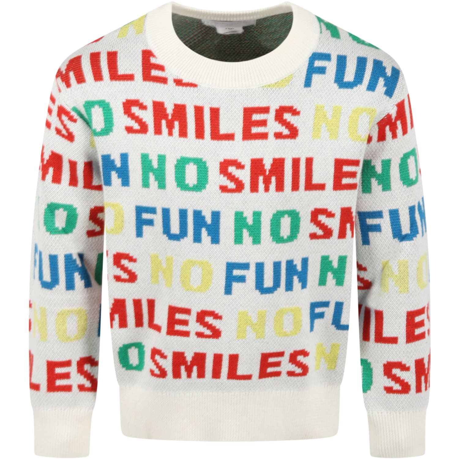 Stella McCartney Kids Multicolor Sweater For Boy With Colorful Writing