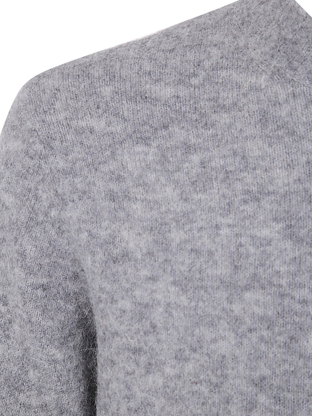 Shop Ballantyne Round Neck Pullover In Zinc