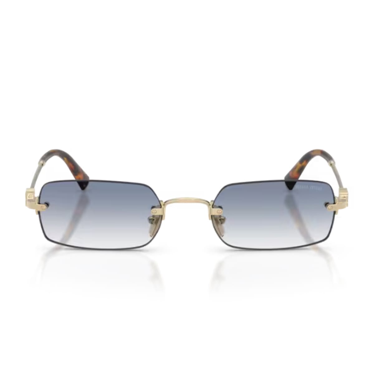 Miu Miu 0mu B50s Zvn80o Oro Pallido Sunglasses In Blue