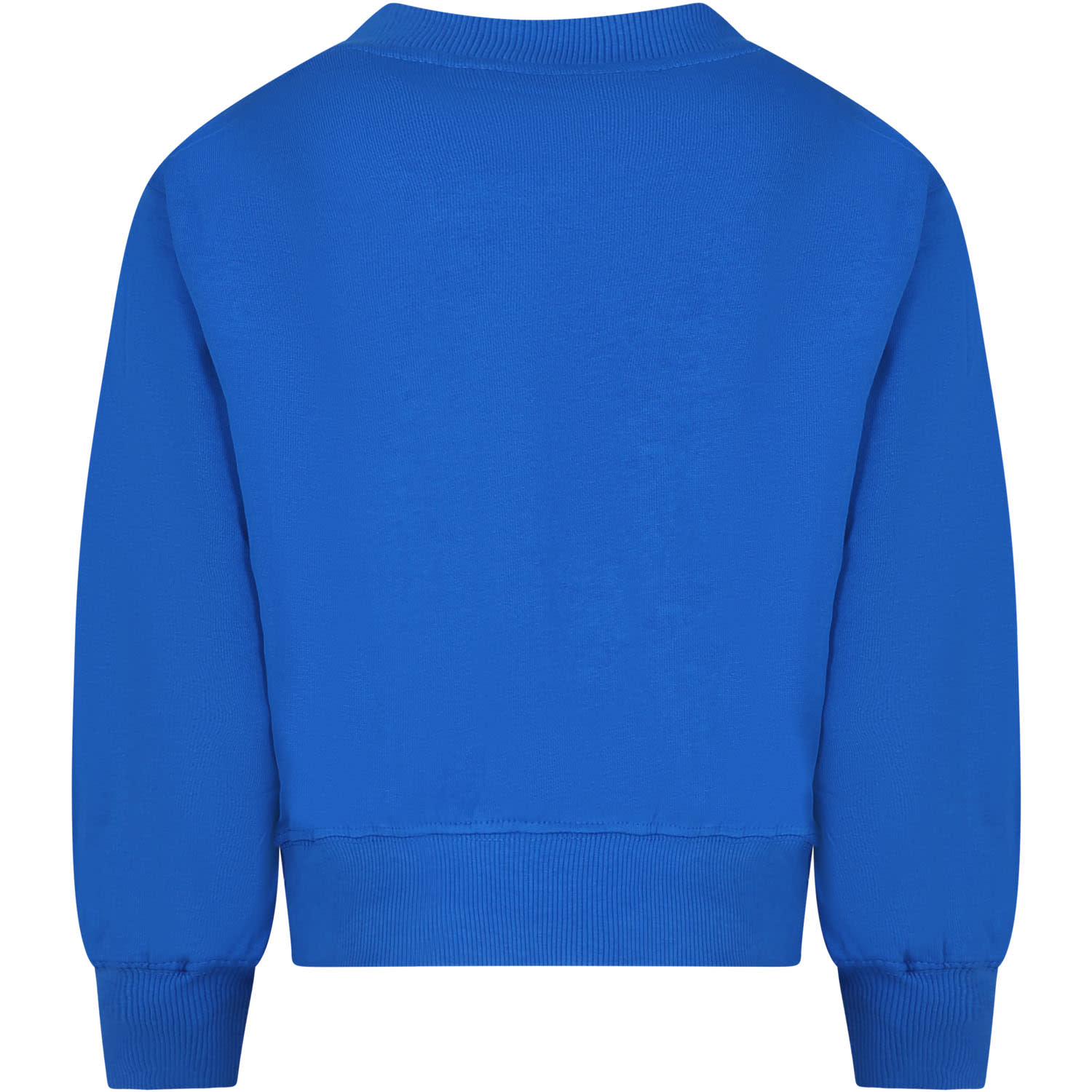 Shop Molo Blue Sweatshirt For Girl With Shell