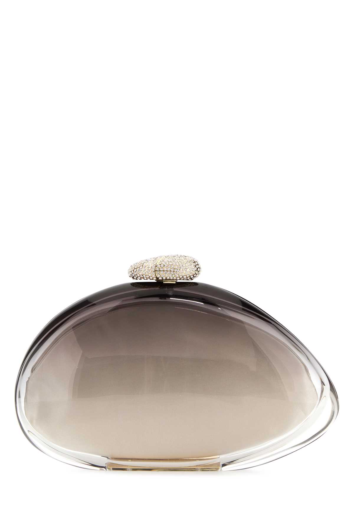 Benedetta Bruzziches Ariel Structured Clutch Bag With Crystal Embellishment In Multi