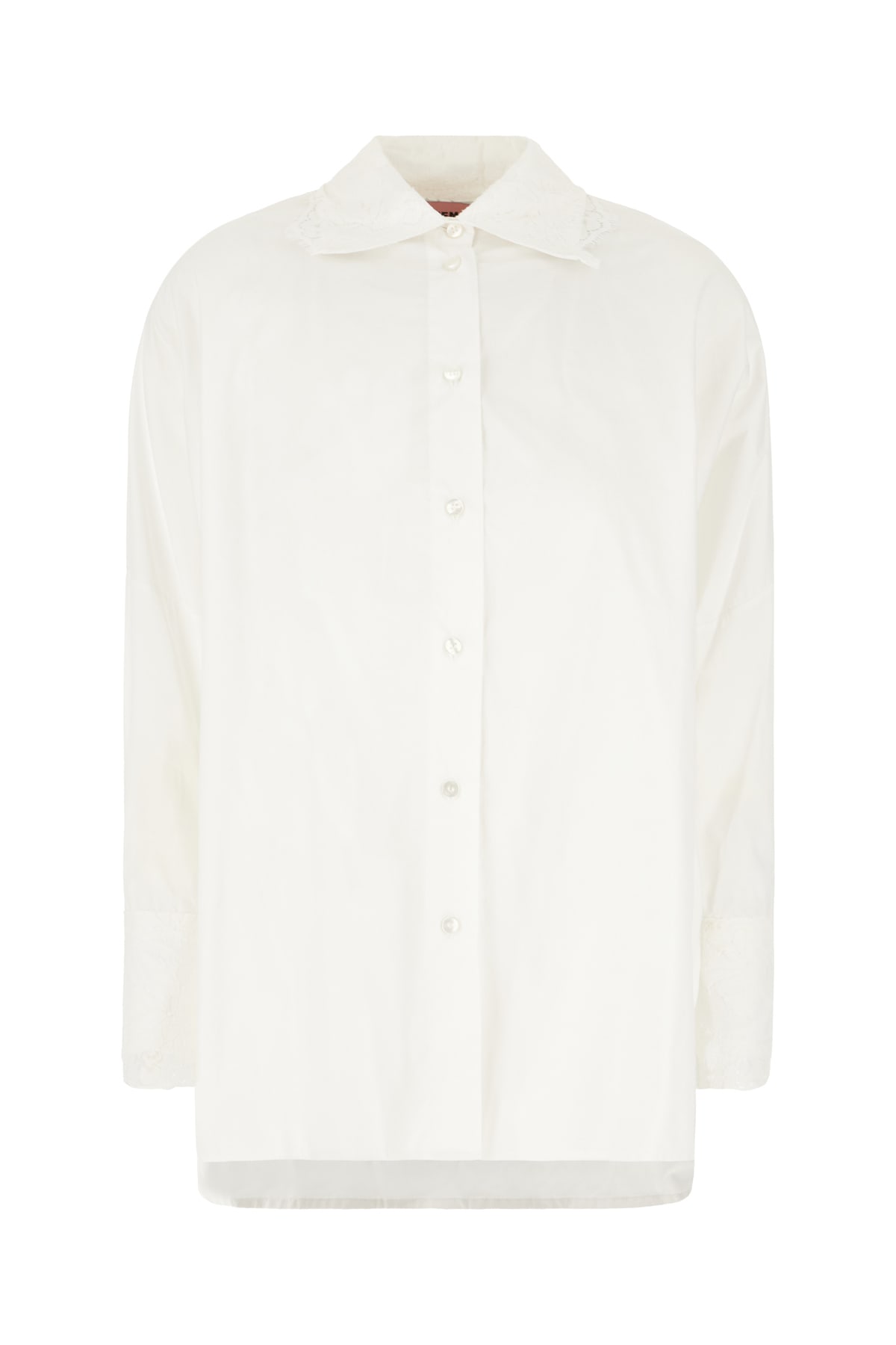 PINK MEMORIES WHITE POPLIN SHIRT 