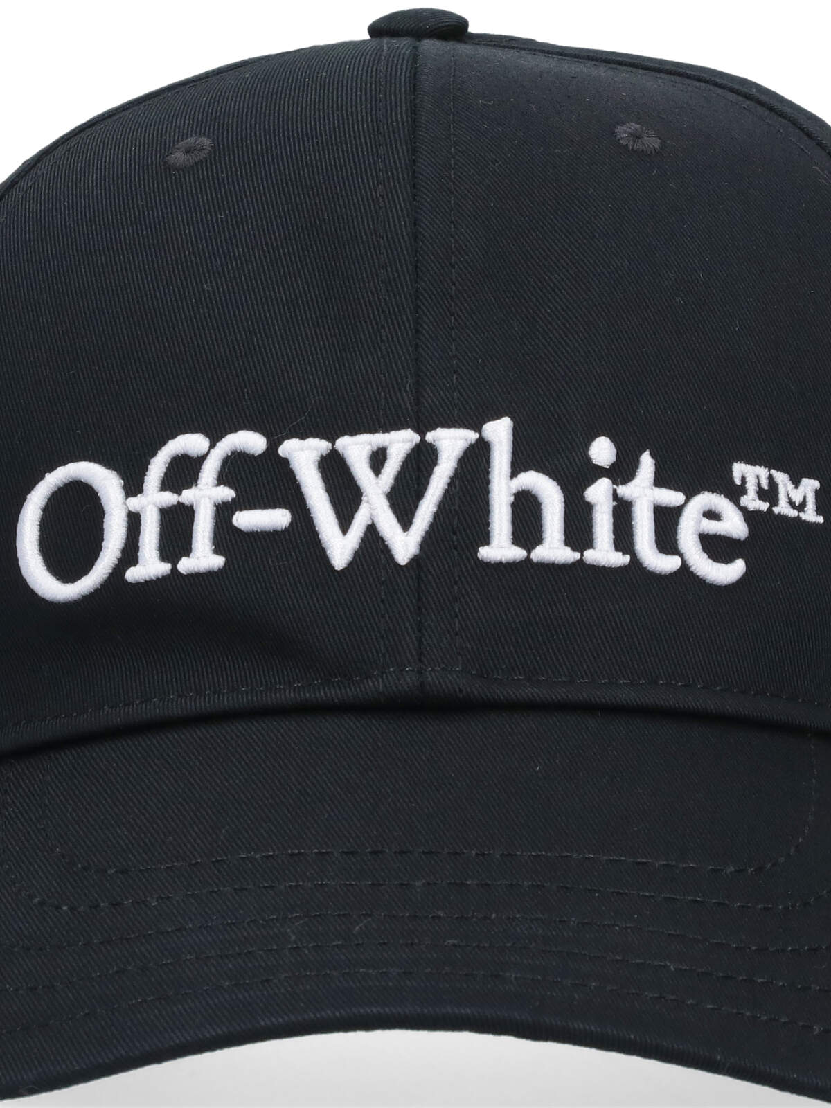 Shop Off-white Logo Baseball Cap In Black