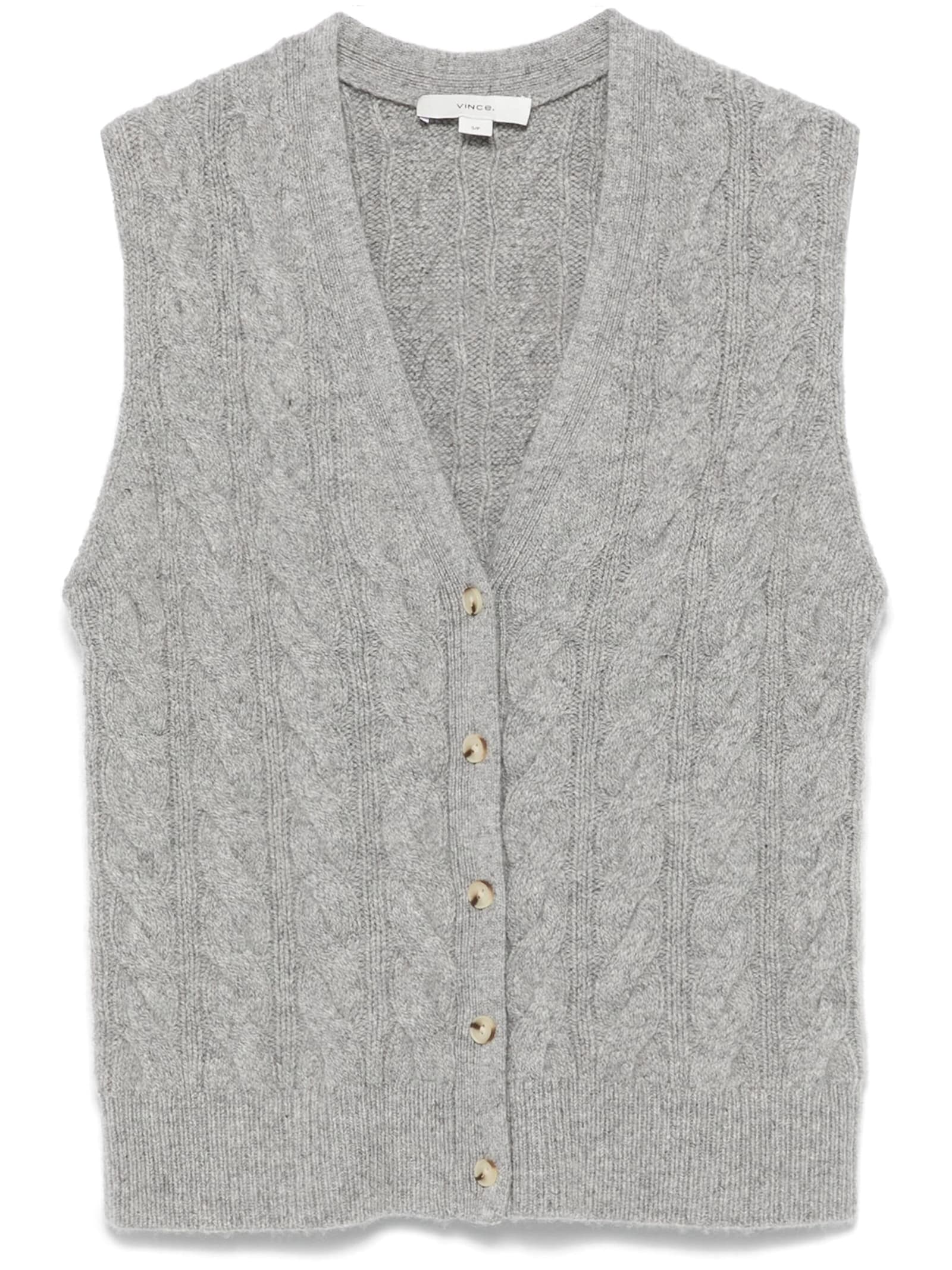 Cable Button Vest