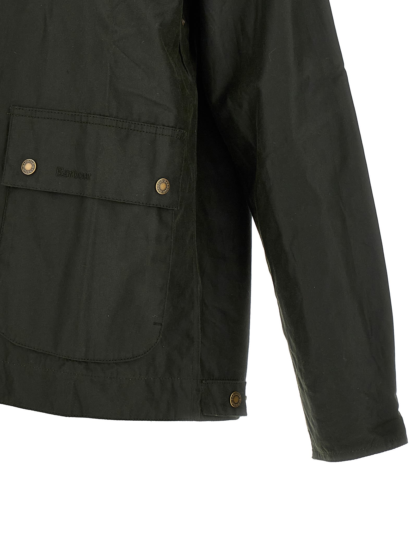 Shop Barbour Short Bedale Jacket In Green