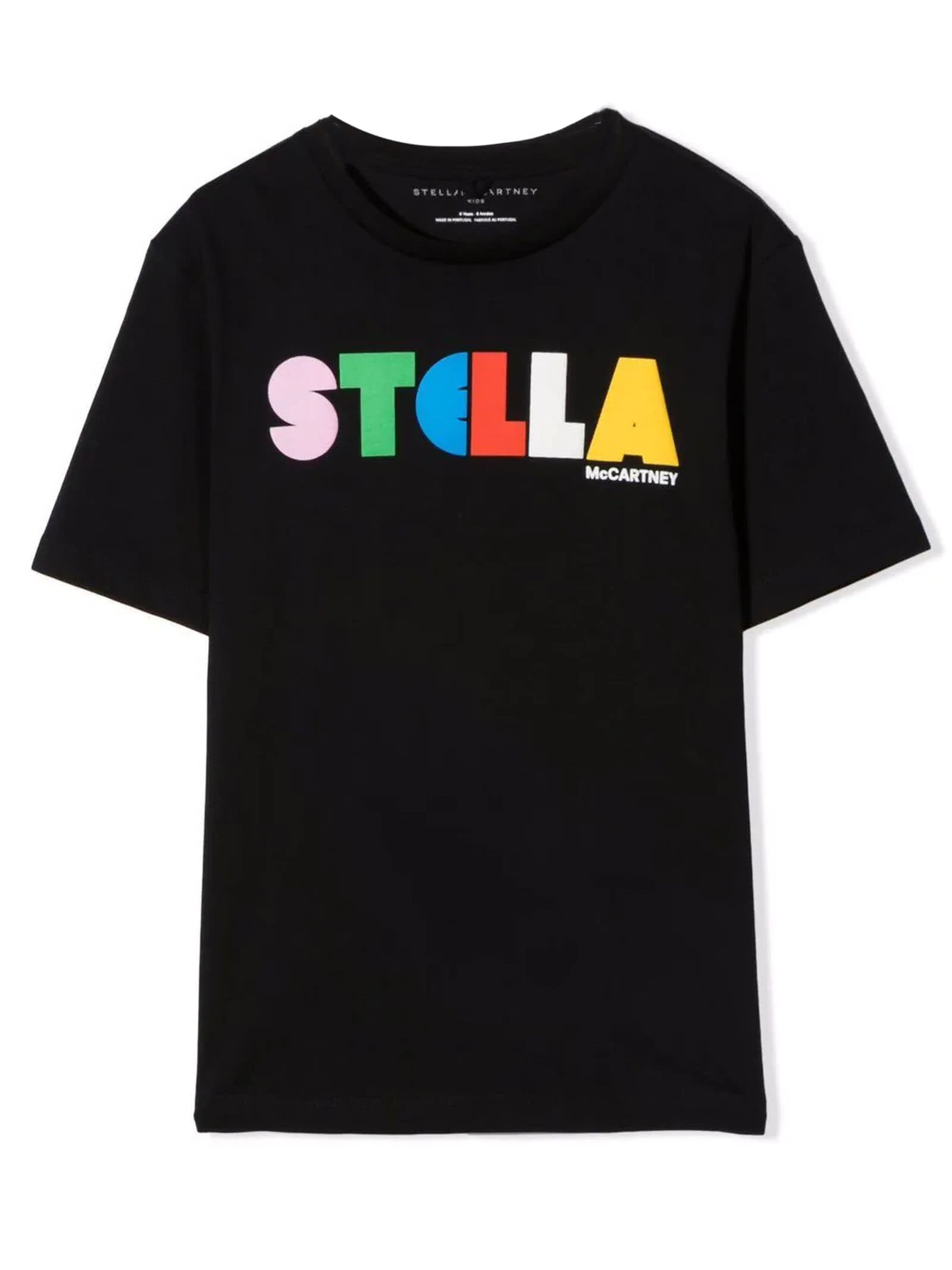 Stella McCartney Kids Black Organic Cotton T-shirt