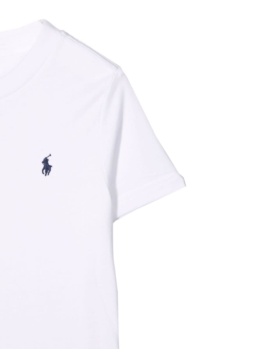 Shop Polo Ralph Lauren Ss Cn-tops-t-shirt In White