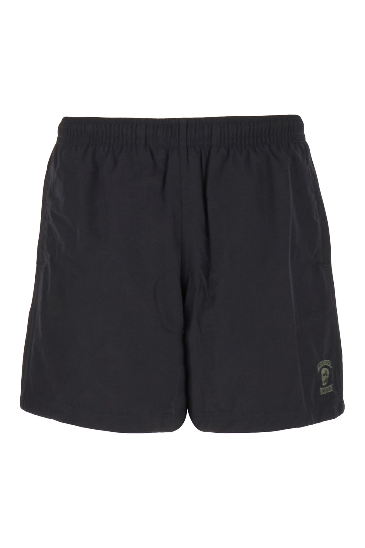 Alexander Mcqueen Short De Bain In Black Khaki