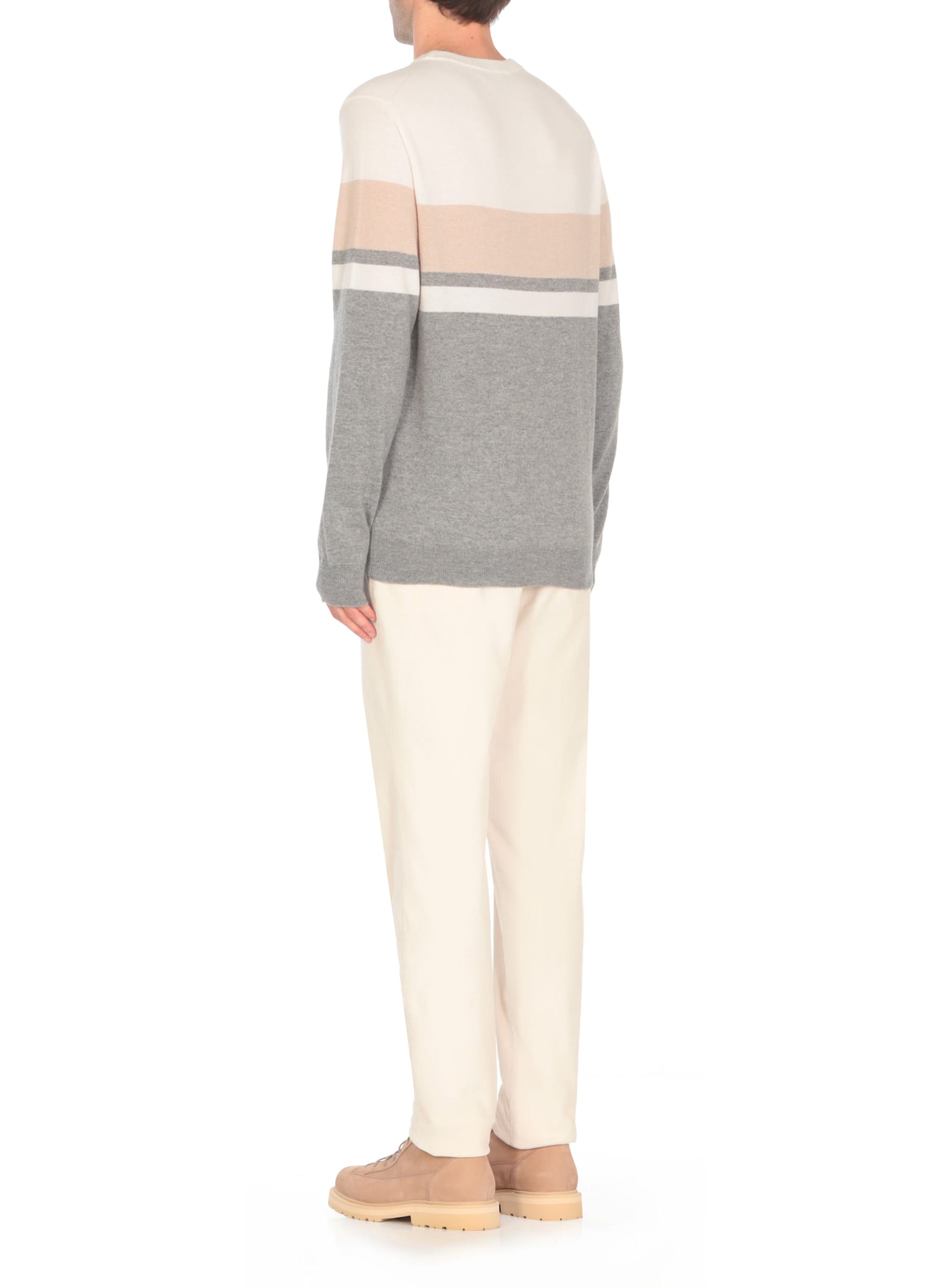 Shop Peserico Wool And Cashmere Sweater In Multicolour