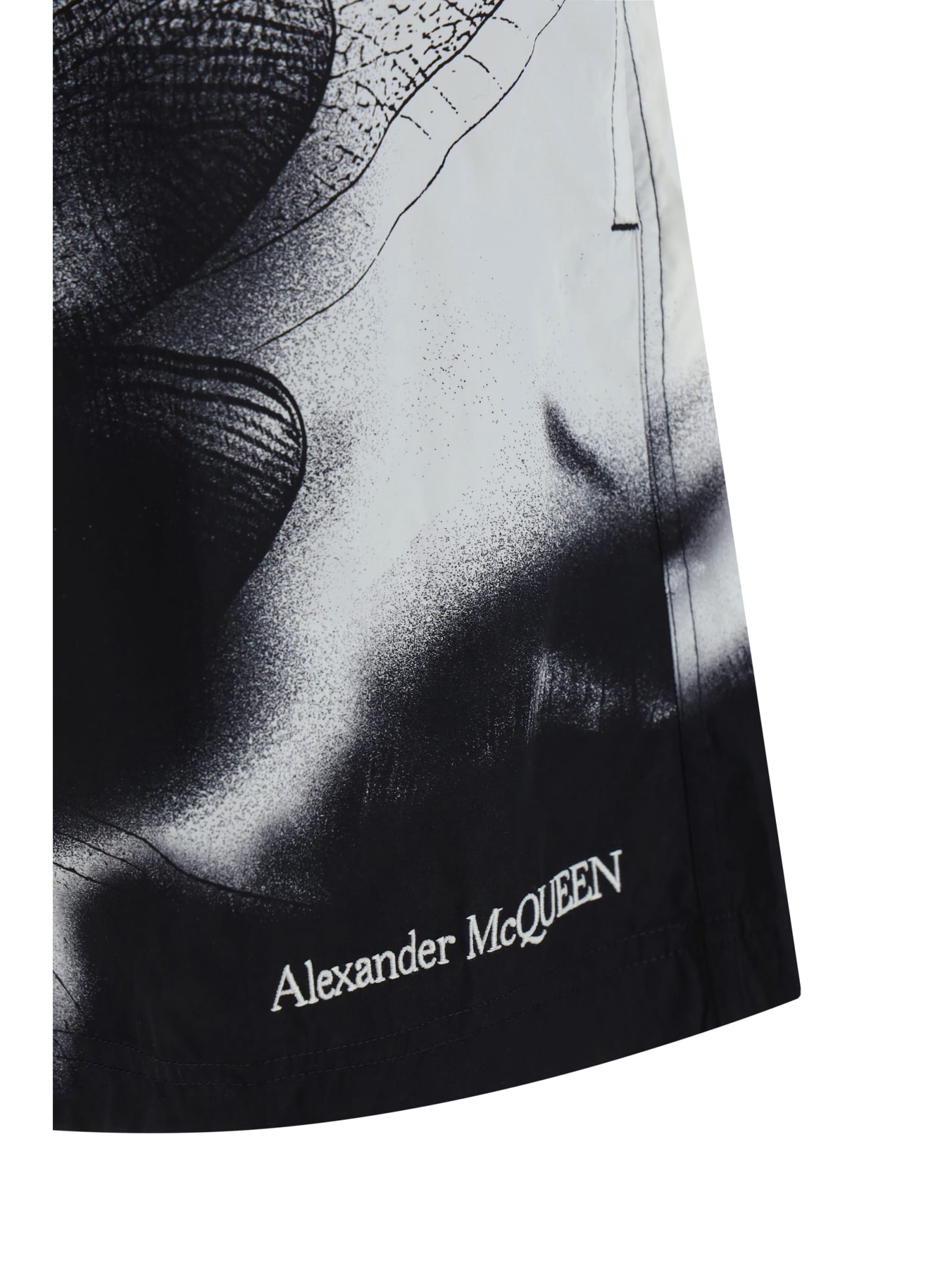 Shop Alexander Mcqueen Dragonfly Swimsuit In Black