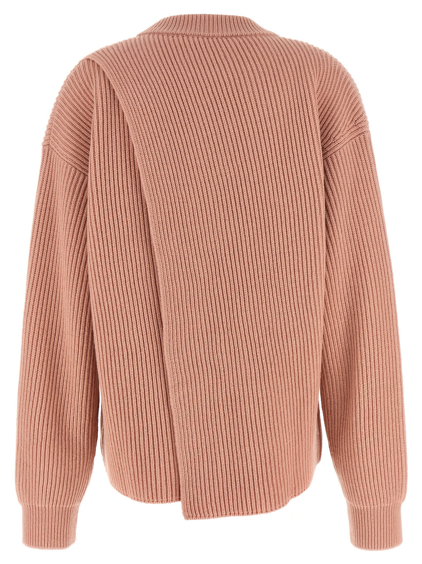 Jil Sander Crewneck Sweater Sweaters And Cardigans Pink In Orange