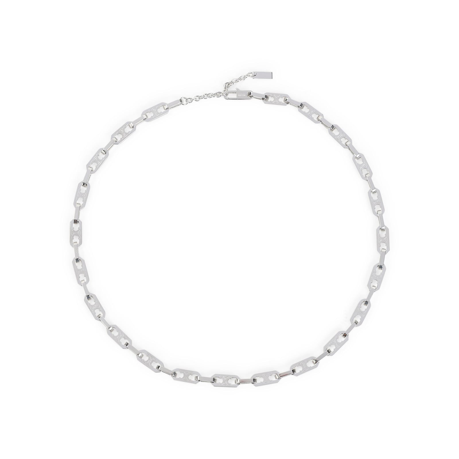Celine Small Octagon Necklace In Metallic