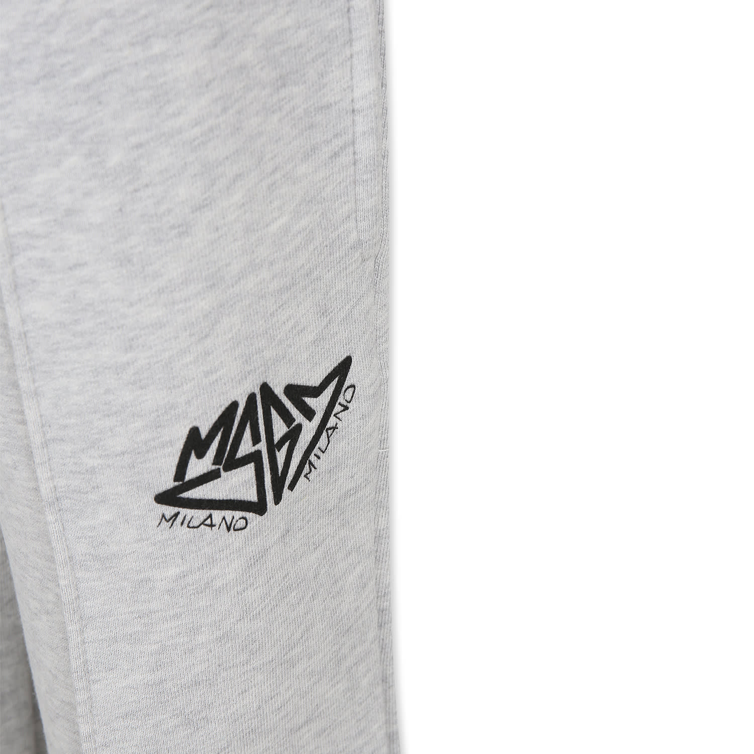 Msgm Grey Trousers For Boy With Logo In Grey