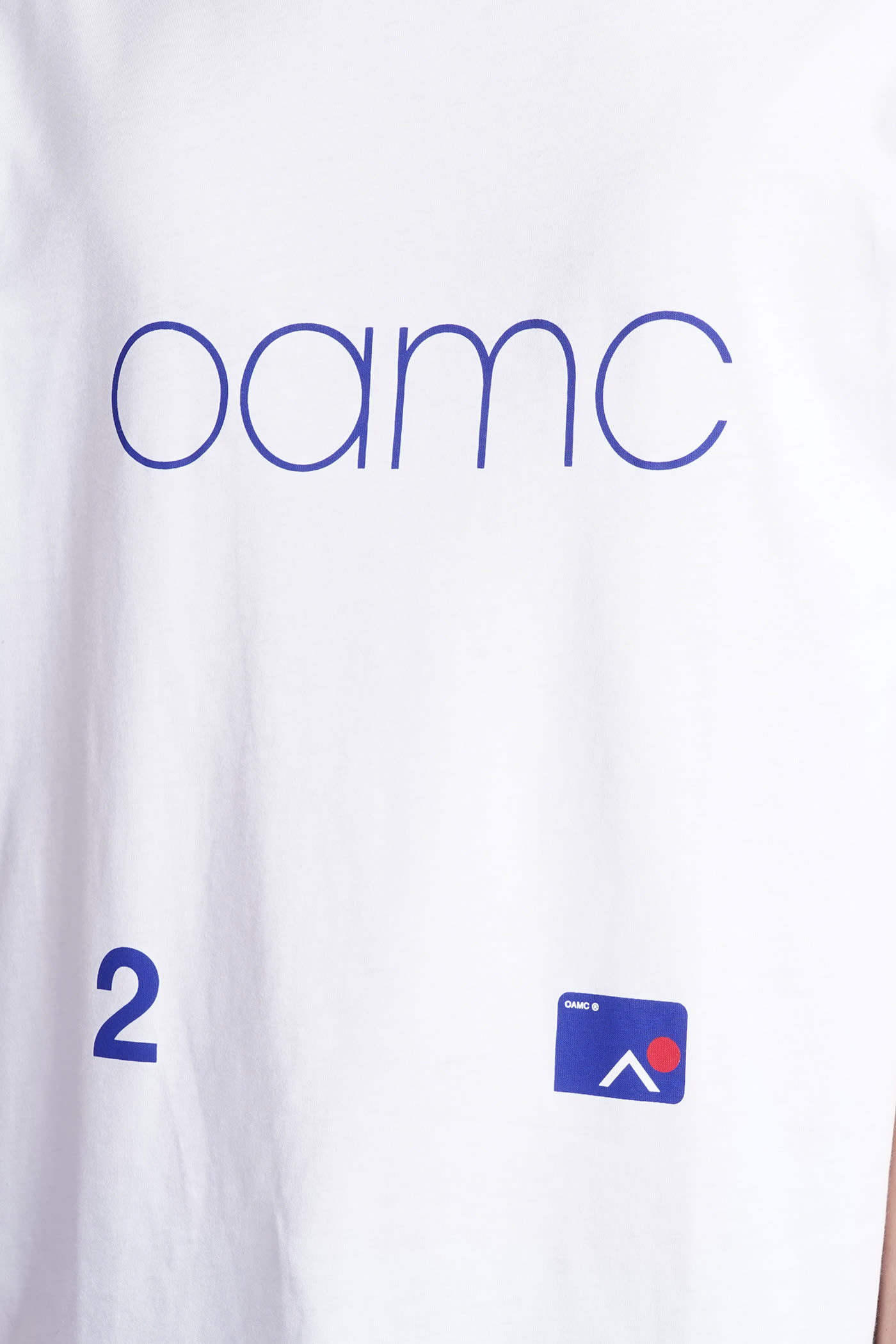 Shop Oamc Avery T-shirt In White Cotton In Bianco