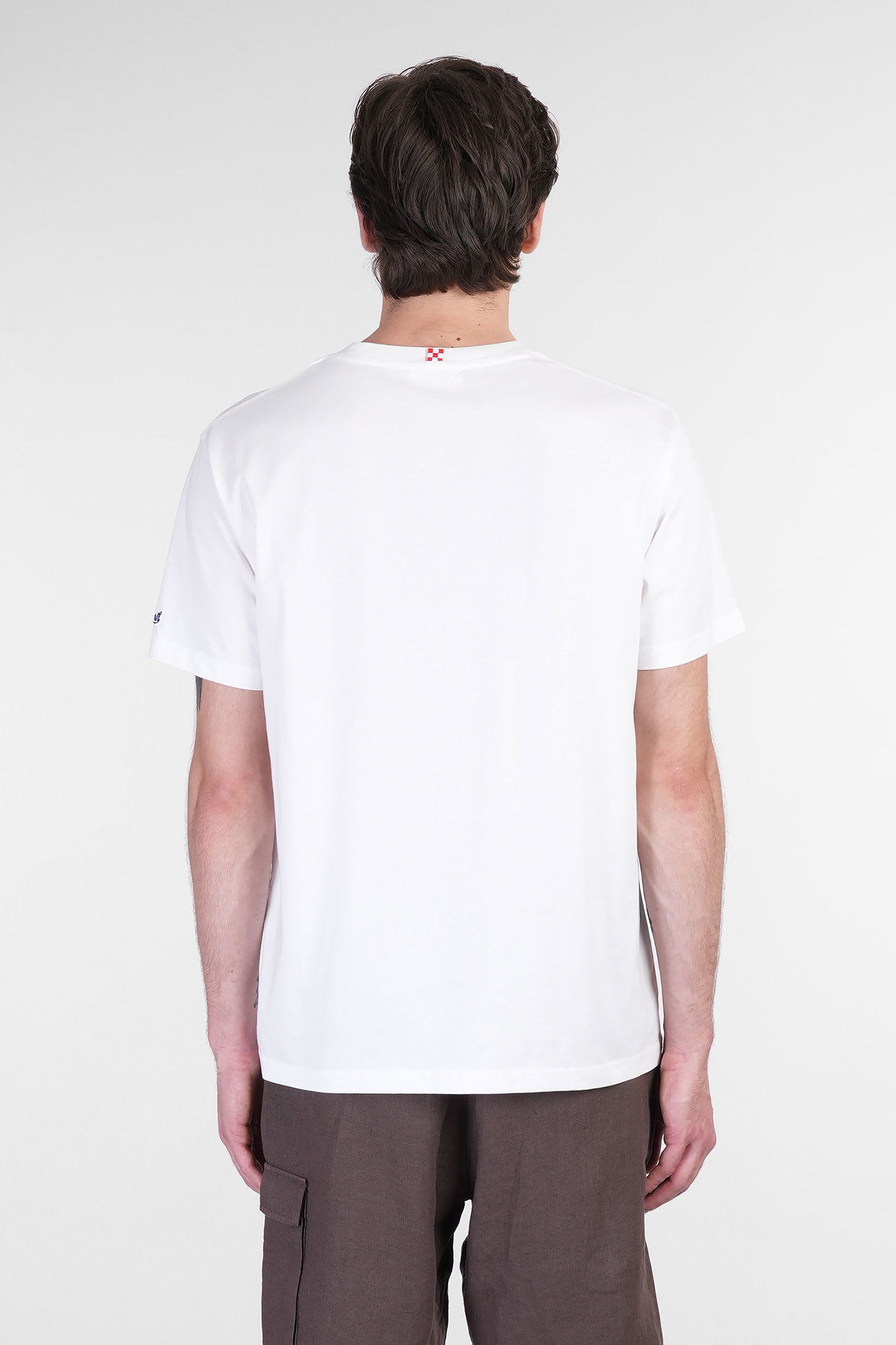 Mc2 Saint Barth Tshirt Man T-shirt In White Cotton In White