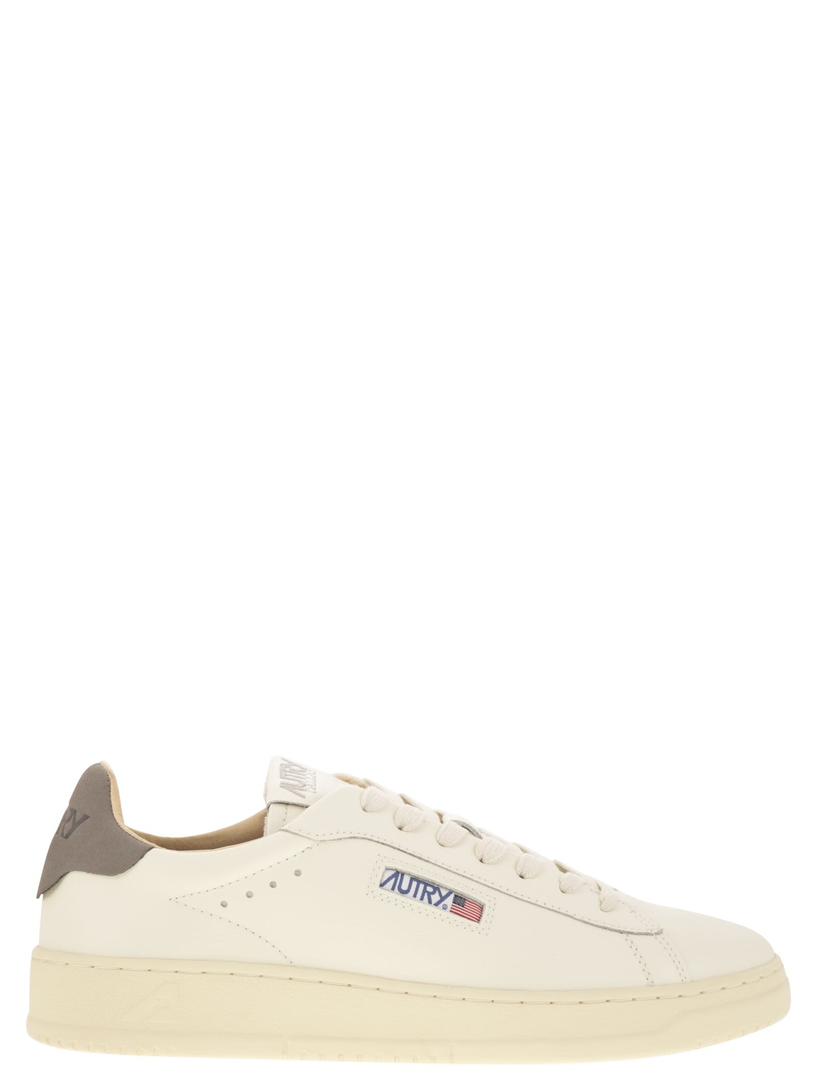 Autry Leather High-top Sneakers Perforated Toe In White