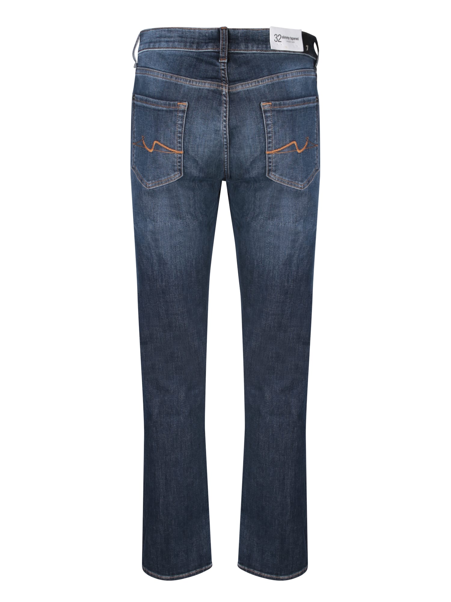 Shop 7 For All Mankind Slimmy Tapered Dark Blue Jeans