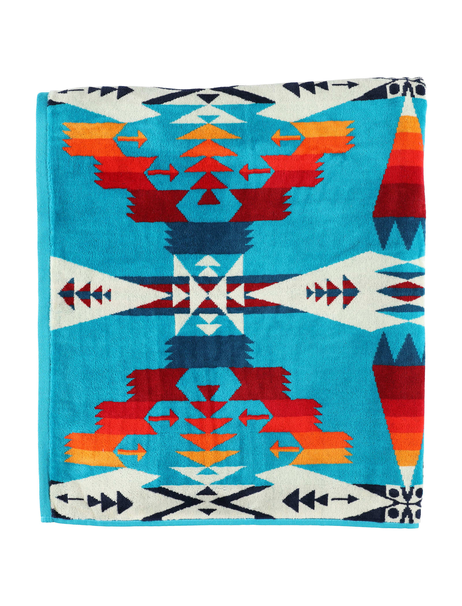 Pendleton Jacquard Bath Towel In Tucson Turquoise