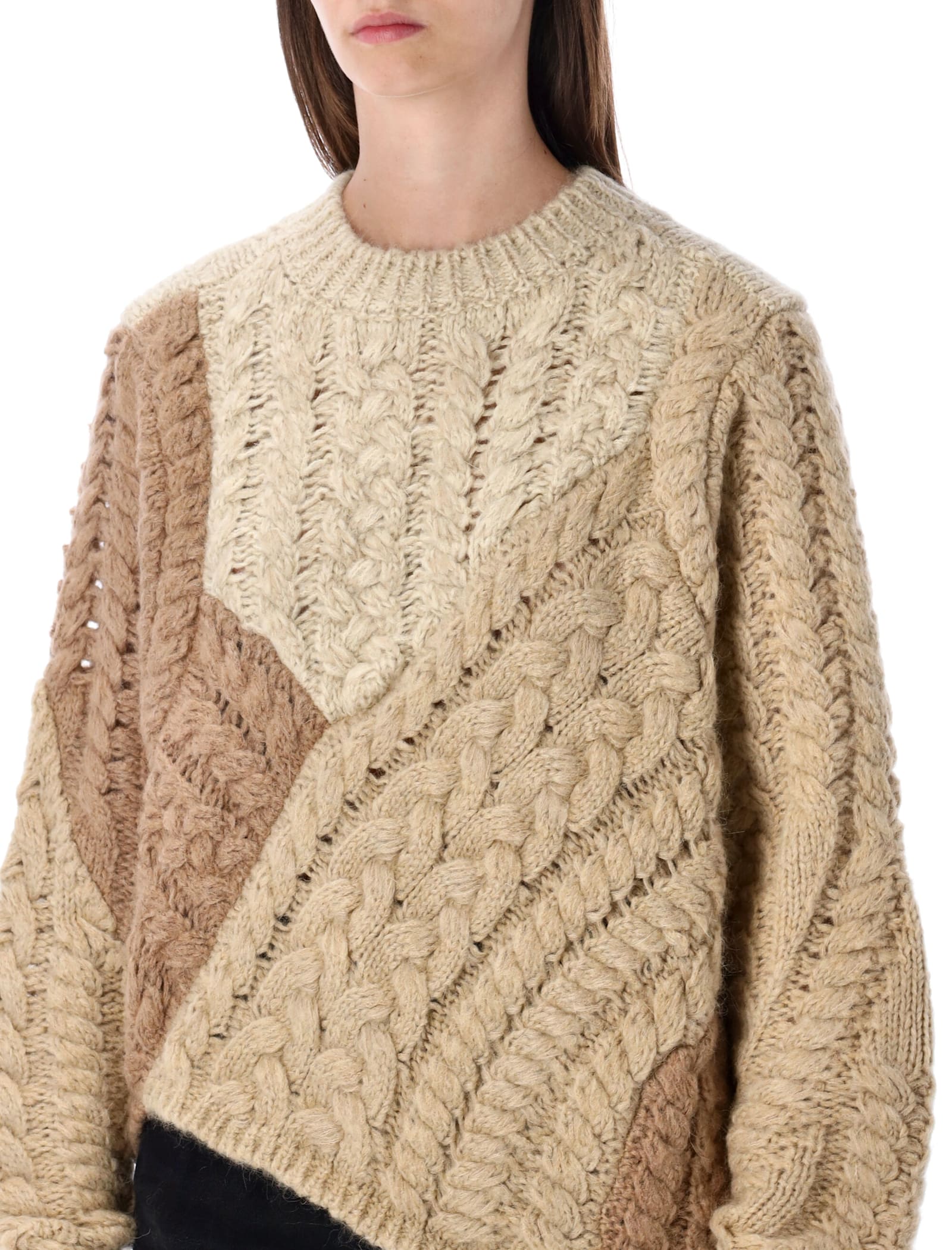 Isabel Marant Étoile Isabel Marant Etoile Multicolor Acrylic Blend Daryl Sweater In Brown