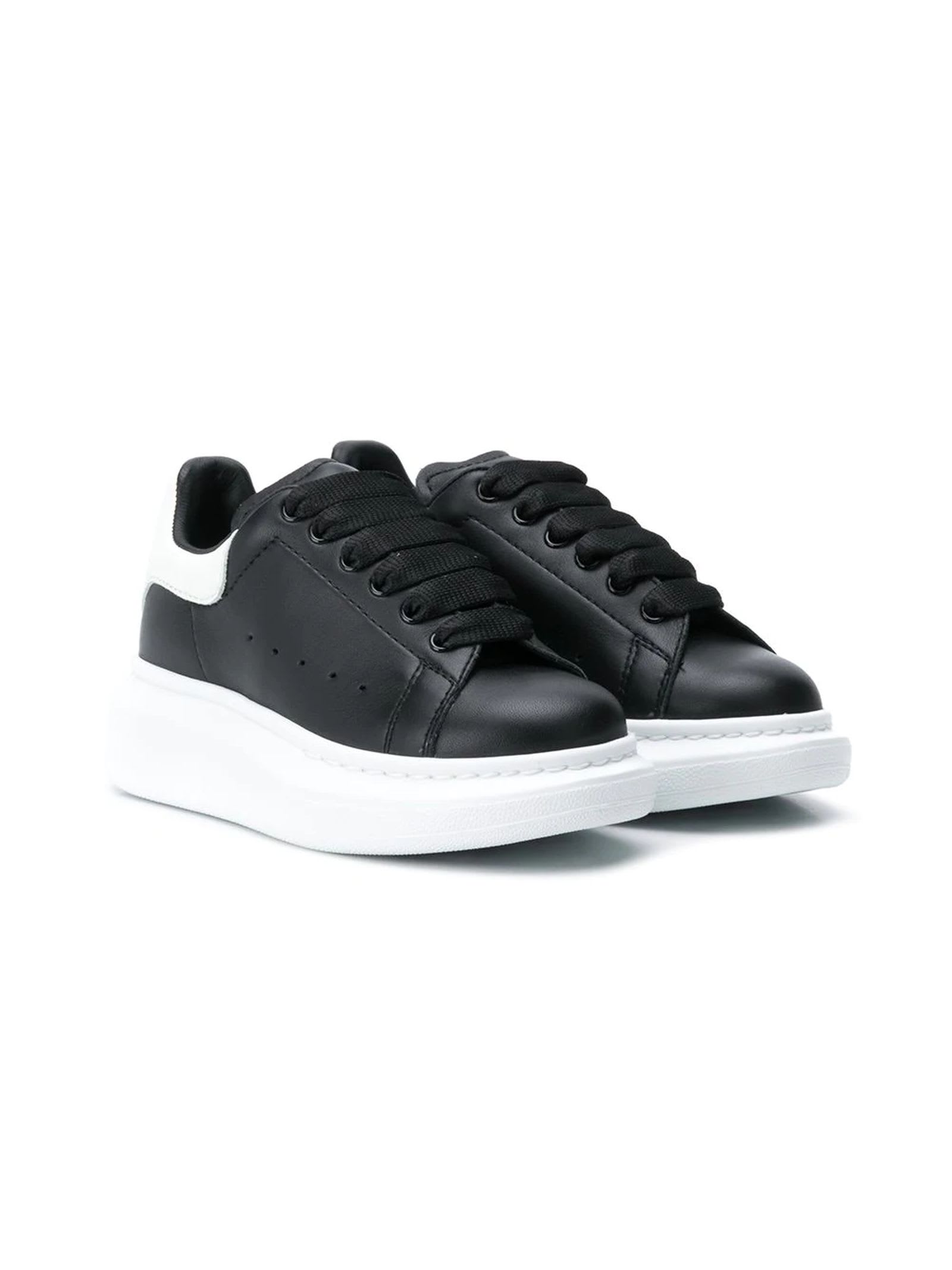 Alexander McQueen Black Leather Sneakers