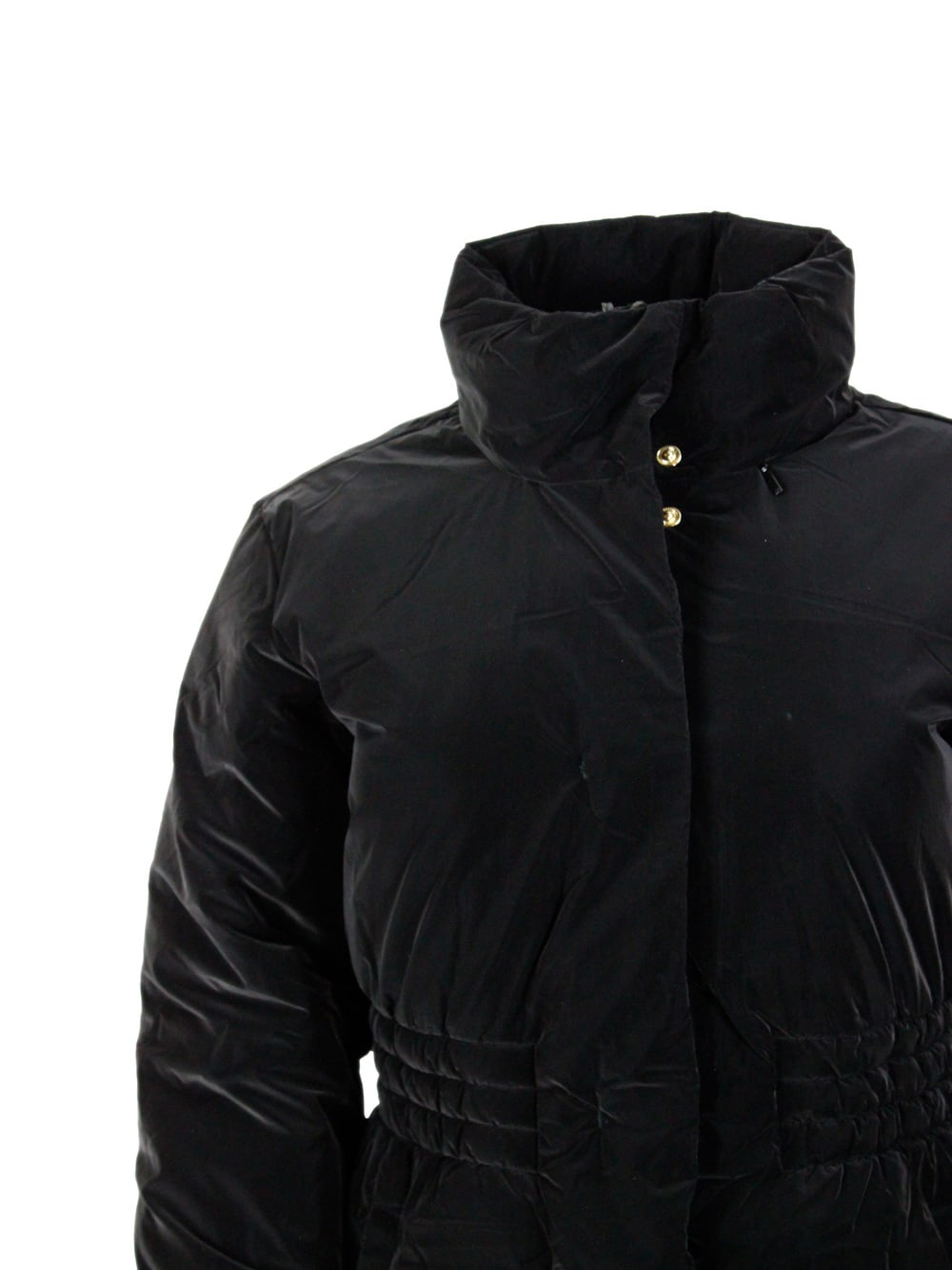 Shop Armani Exchange Coat In Black