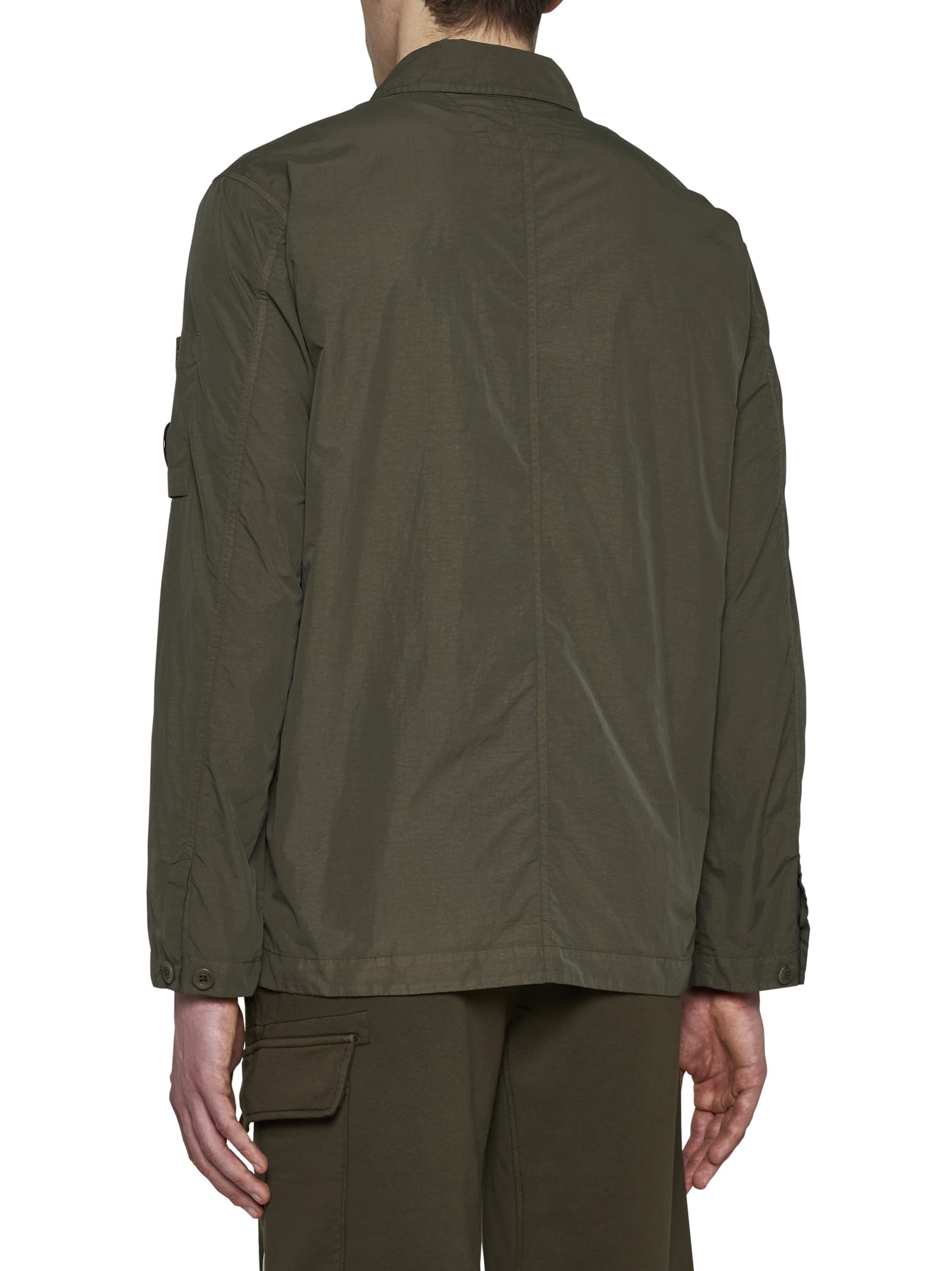 Shop C.p. Company Jacket In Ivy Green