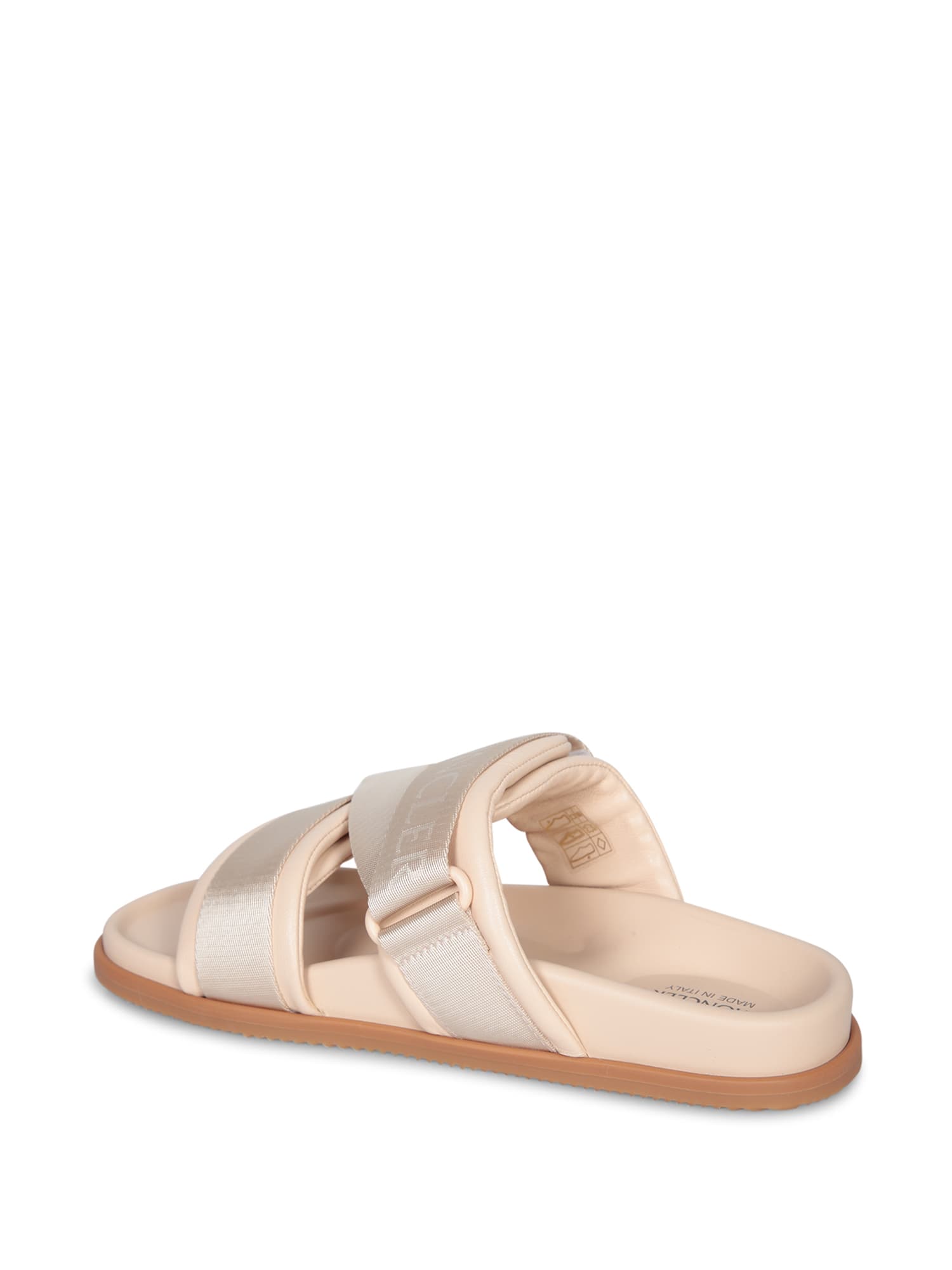 MONCLER LOGO BEIGE SANDALS