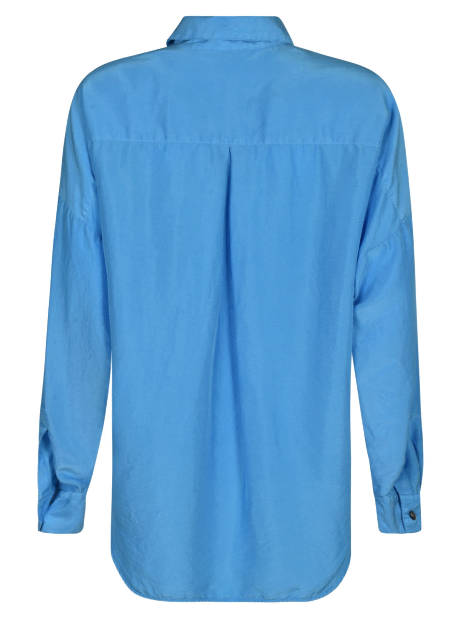 Shop Alberto Biani Oversized Plain Shirt In Blue